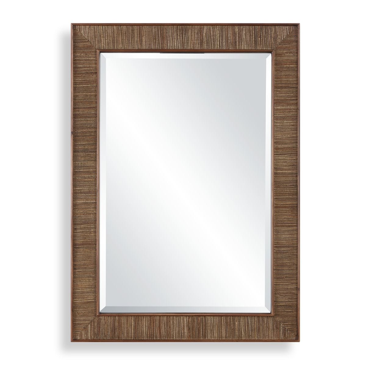 Woven Wood Frame Mirror