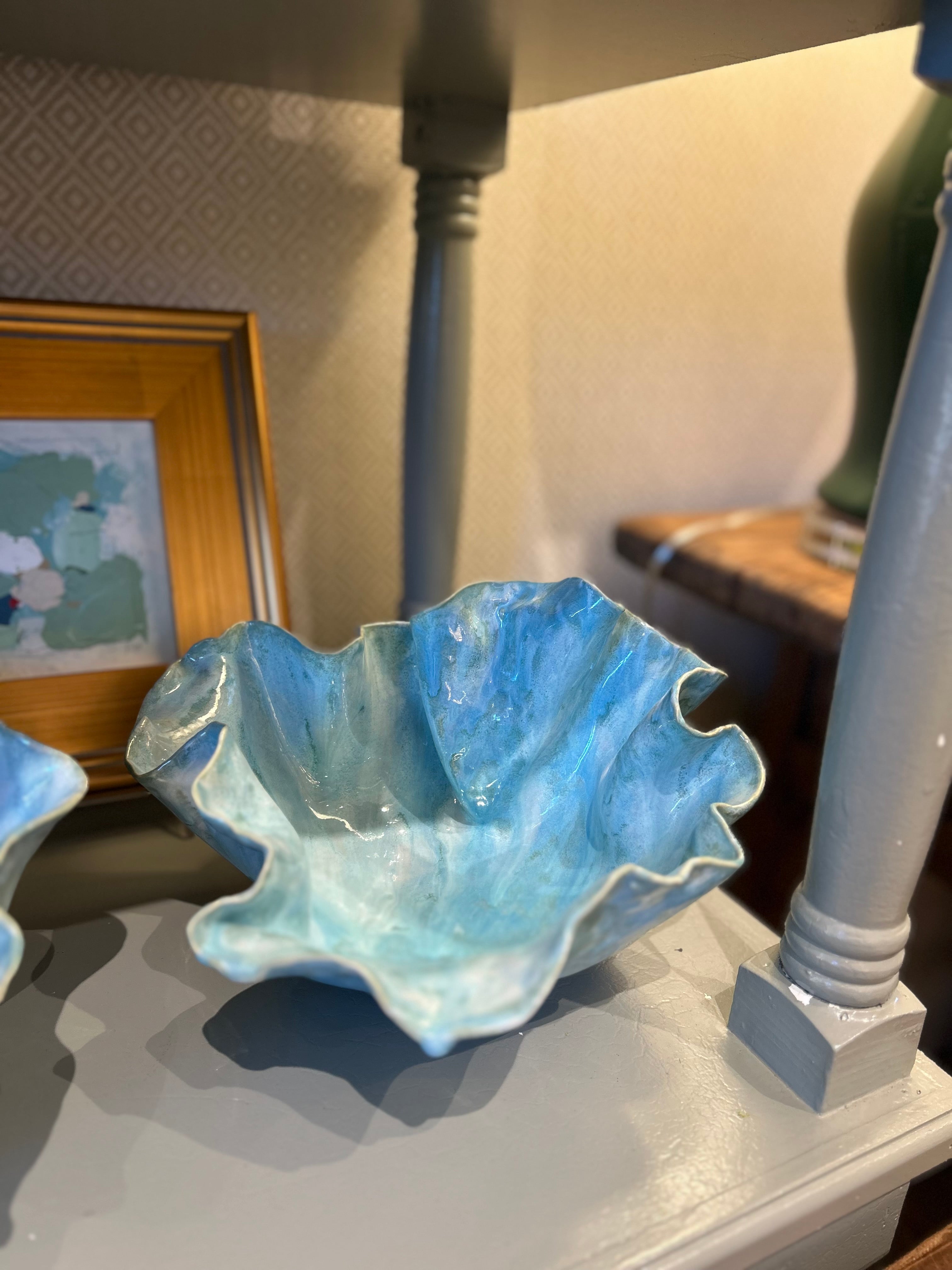 Ceramic Handmade Ruffled Bowl