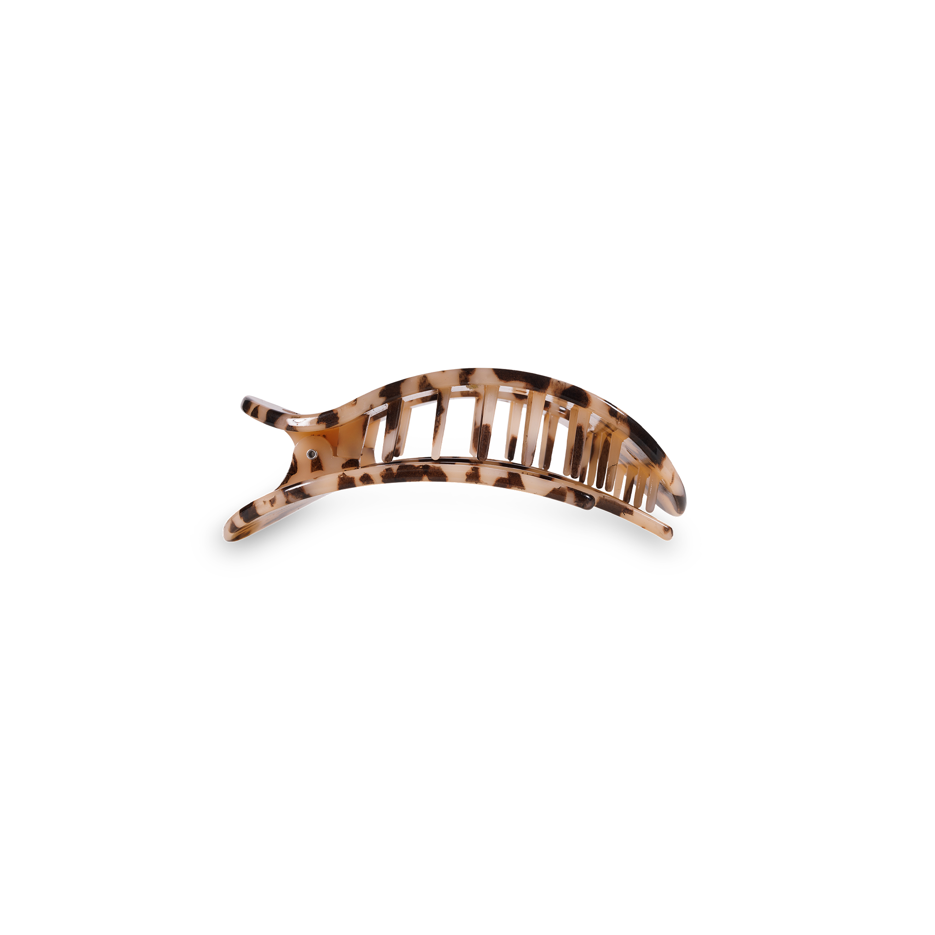 Blonde Tortoise Small Flat Round Hair Clip