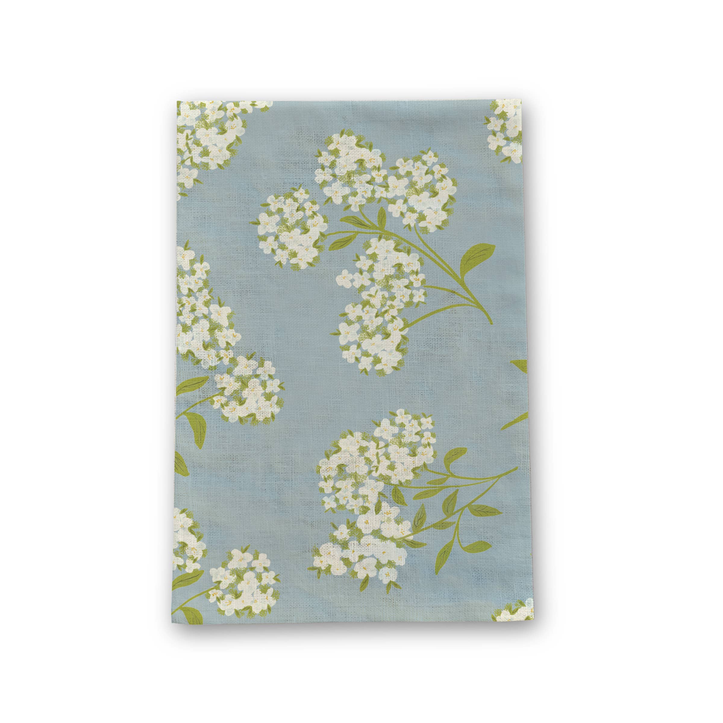 Hydrangea Linen Tea Towel