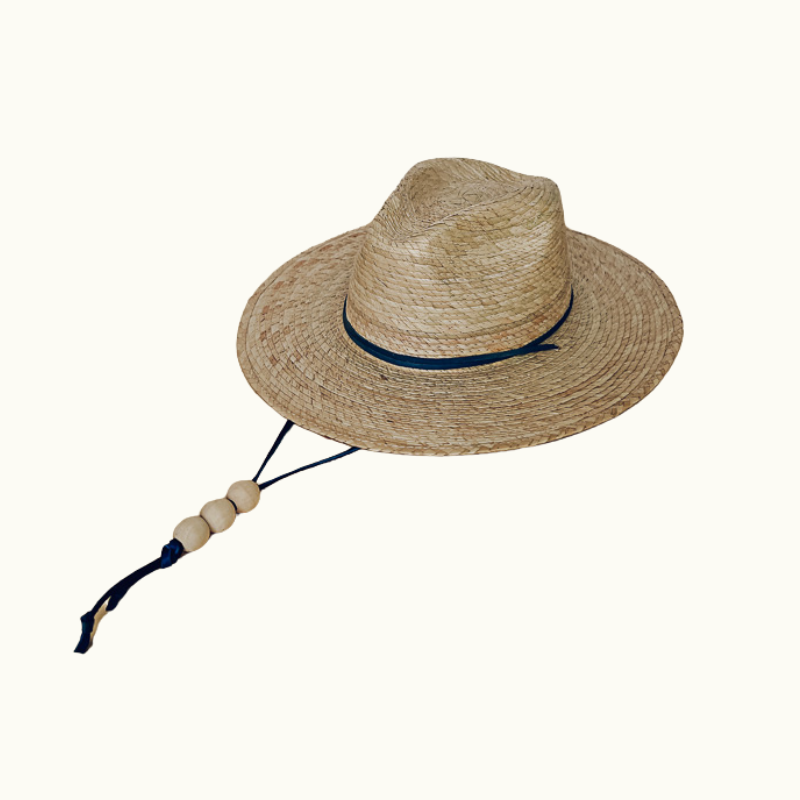 La Playa Straw Fedora Hat Women, sun hats women, chin cord