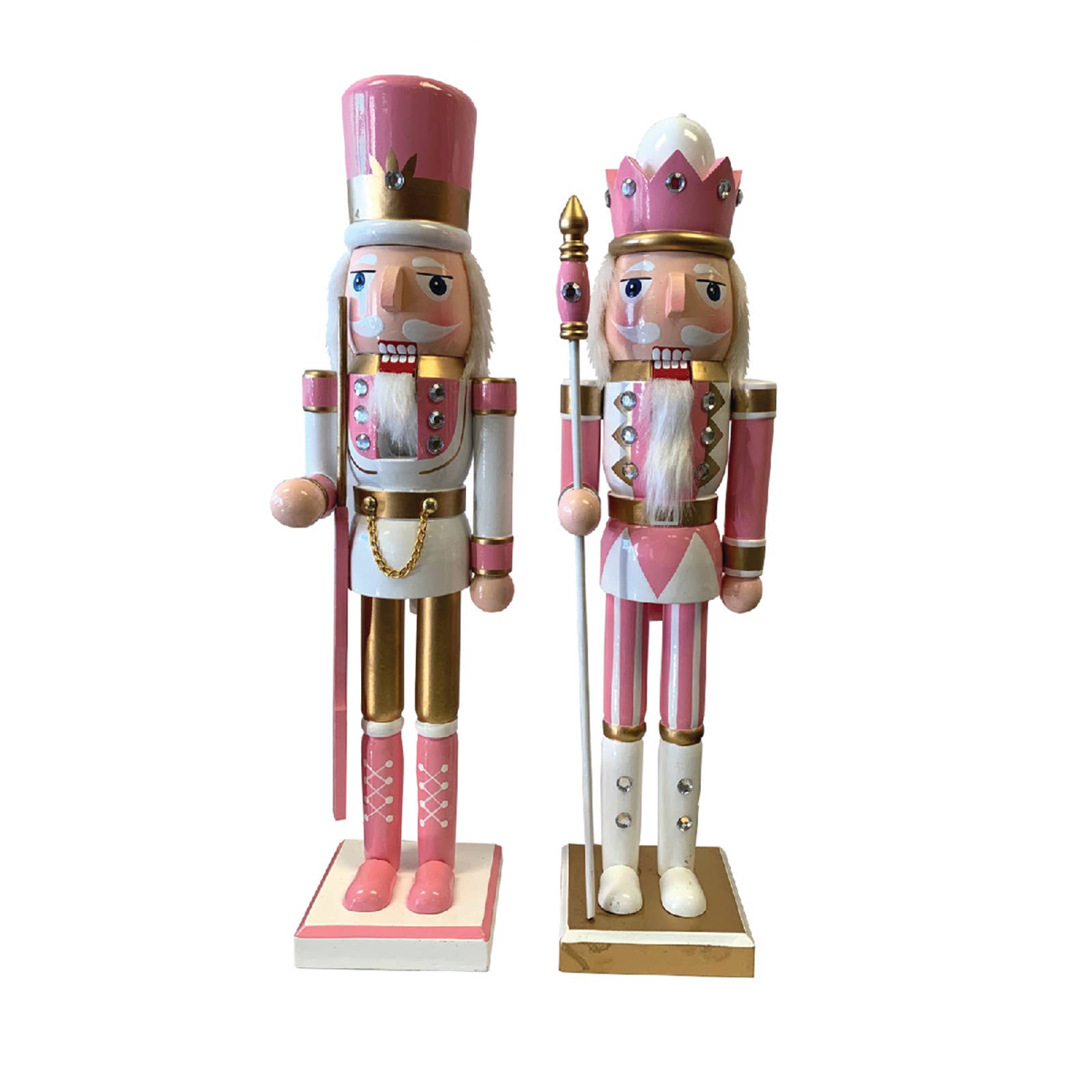 14" Pink & Gold Nutcracker