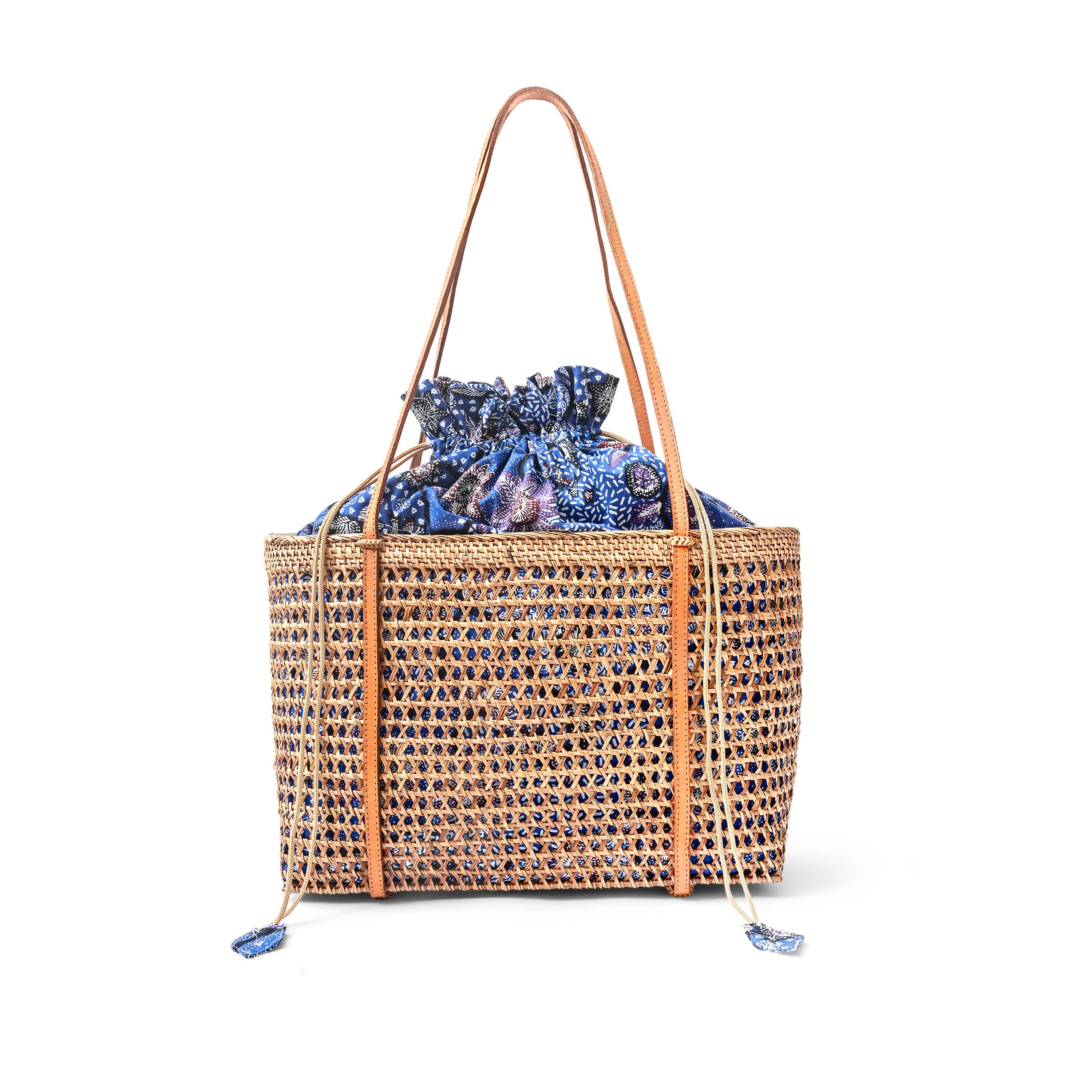 Mesh Rattan Shoulder Bag