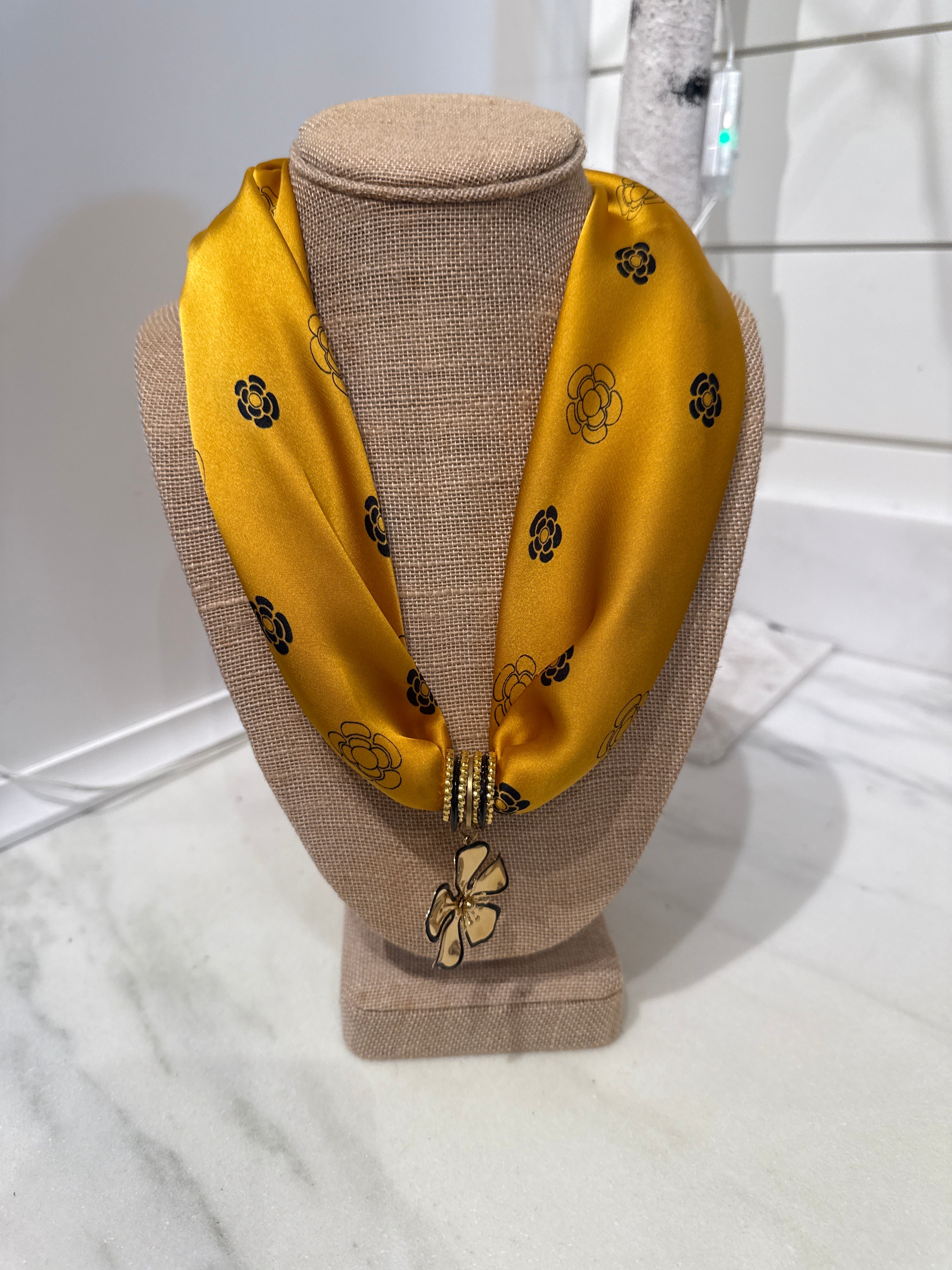 Charm Scarf Necklace