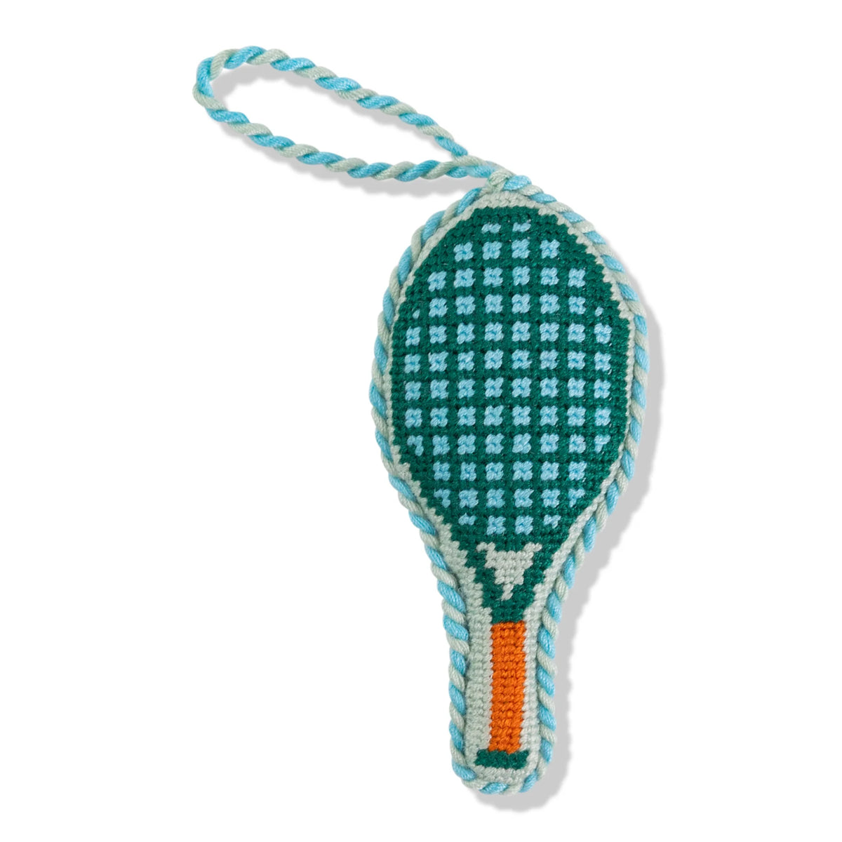 Needlepoint Ornament - Tennis Racket