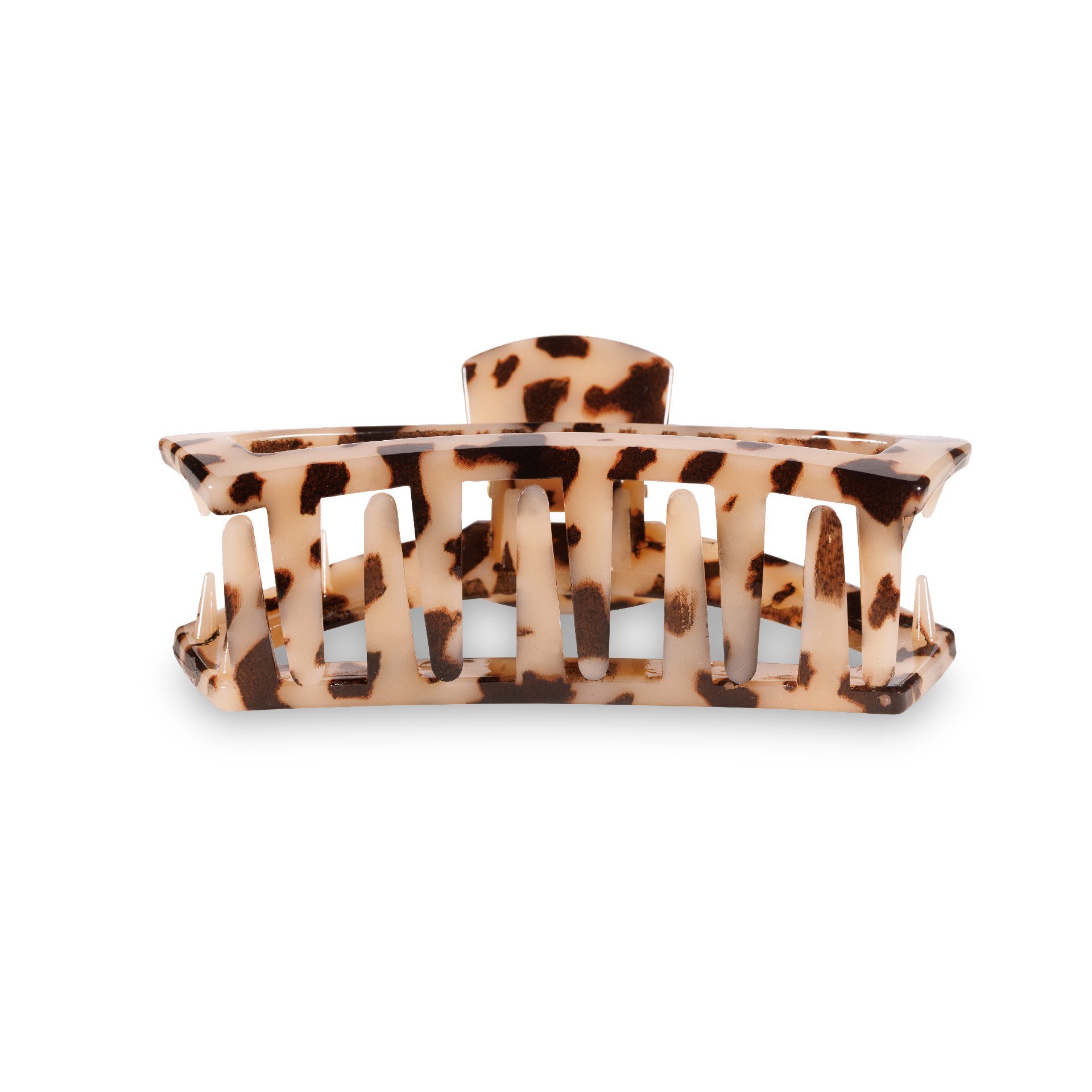 Open Blonde Tortoise Small Hair Clip