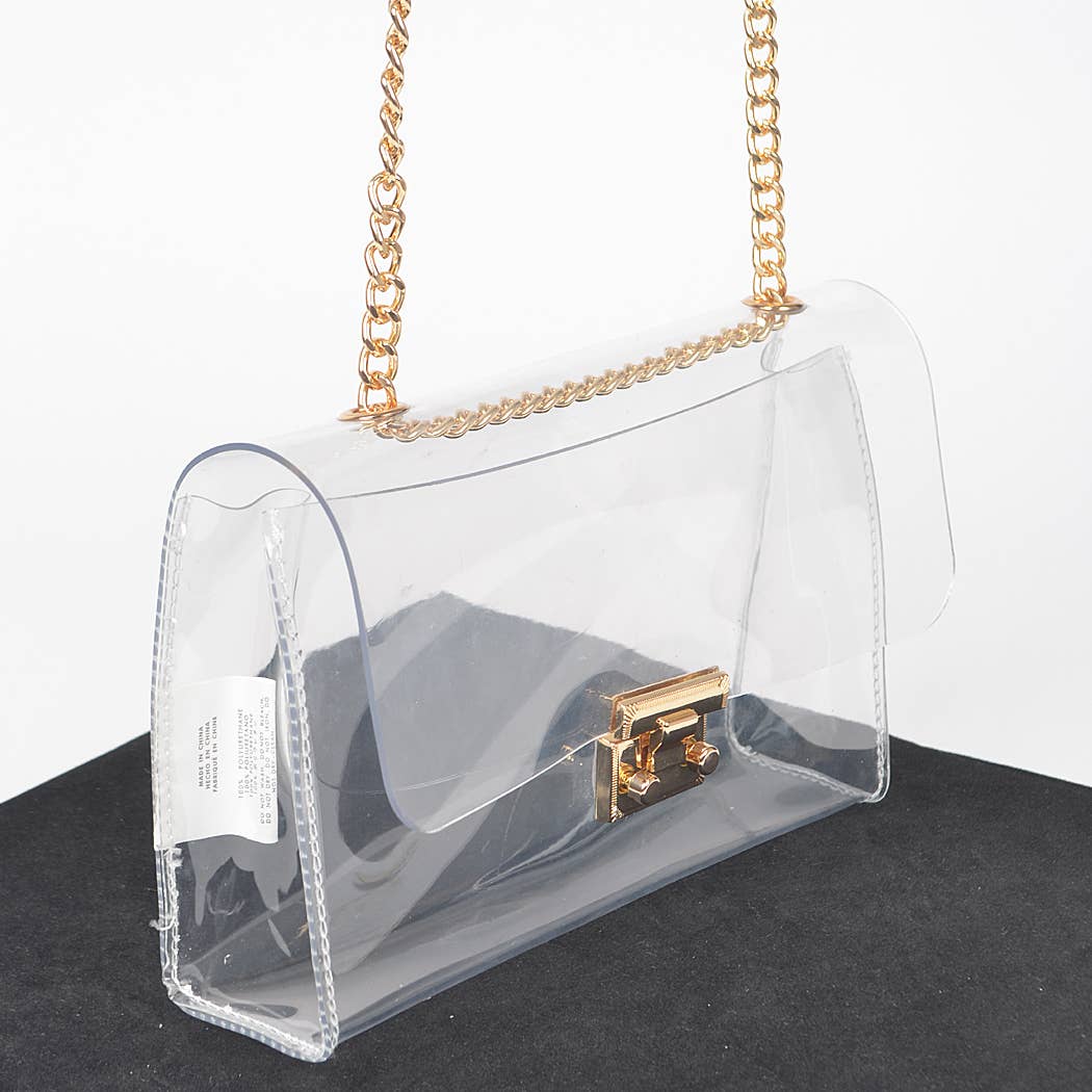 Transparent Chain Crossbody Bag