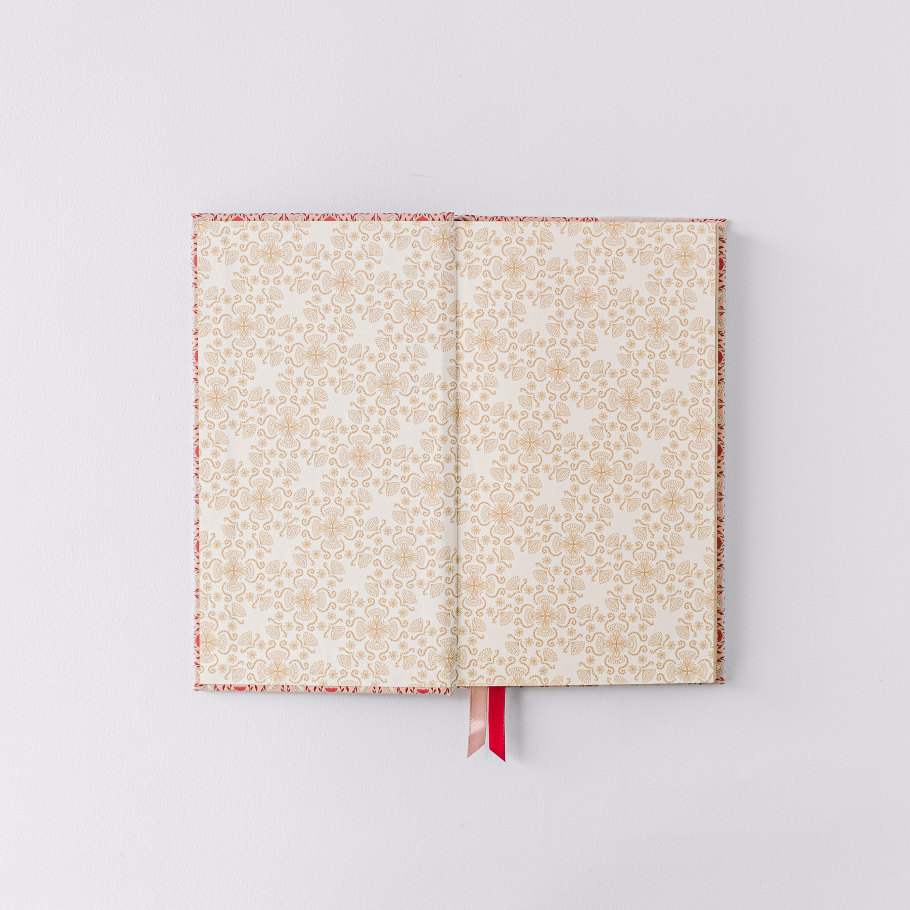 Pink Folk Pattern Pocket Journal