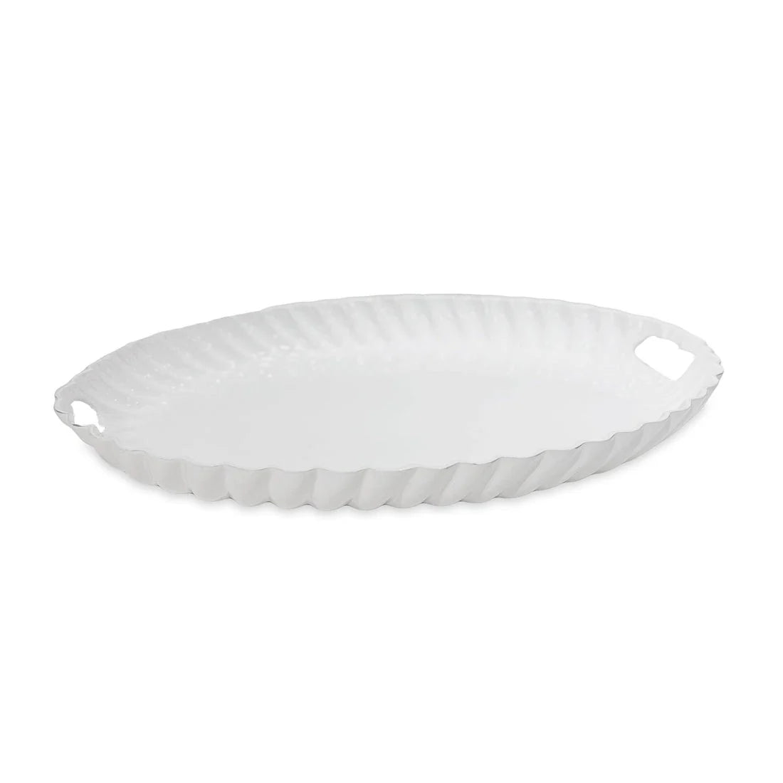VIDA Vienna Oval Tray with Handles White