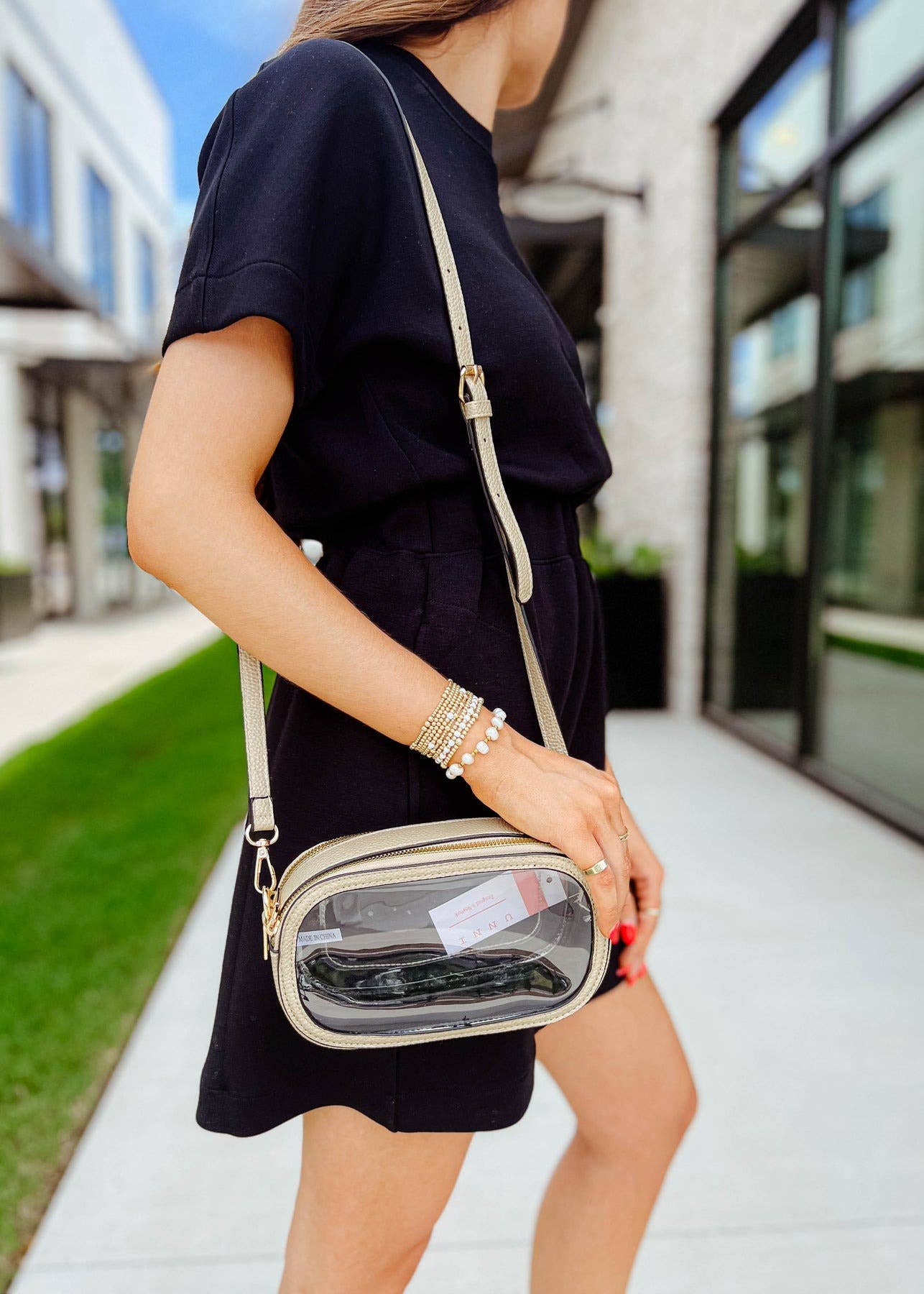 Double Zipper Oval Clear Gameday/Stadium Bag