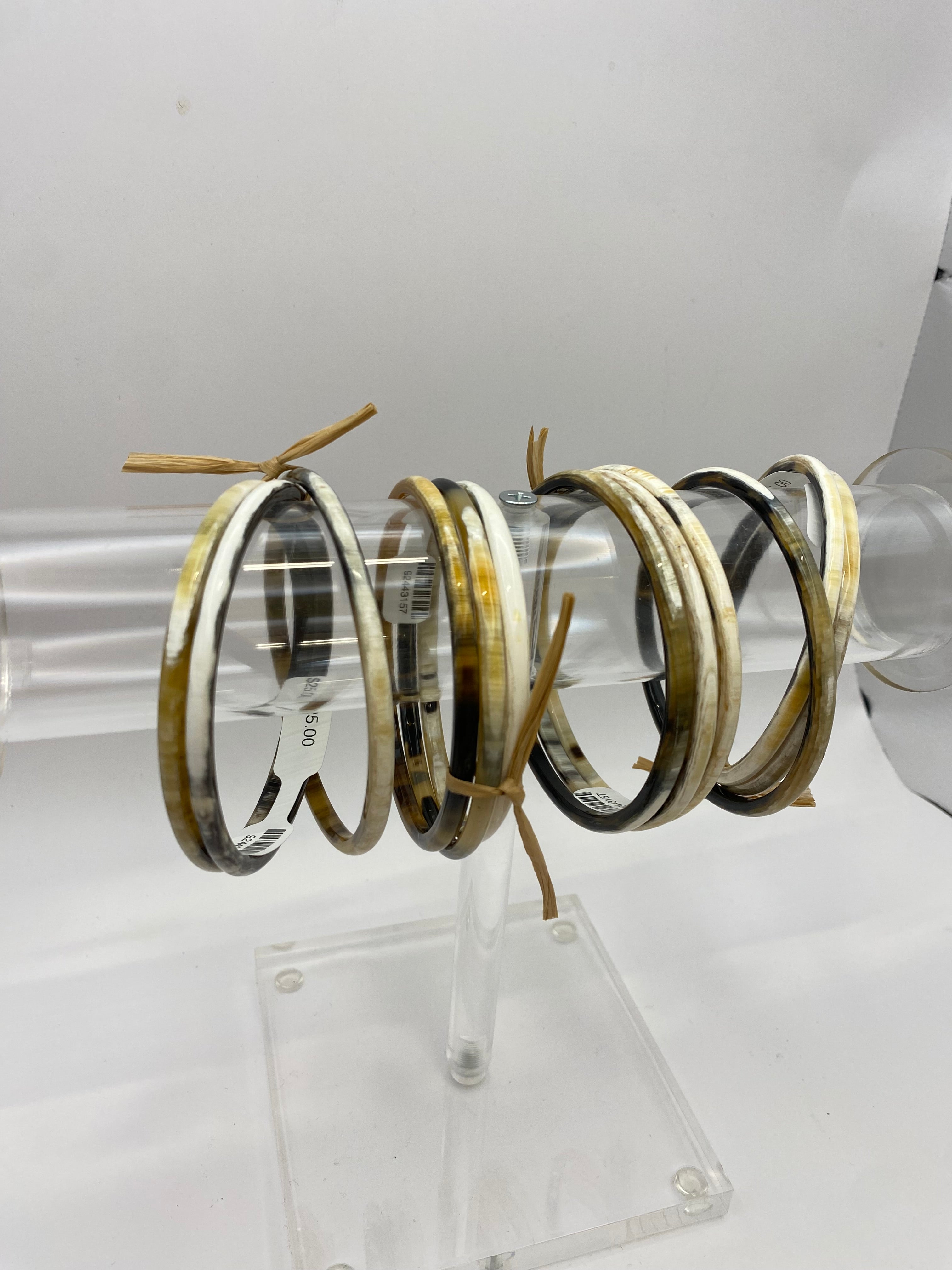 Set of 3 Skinny Horn Bangles