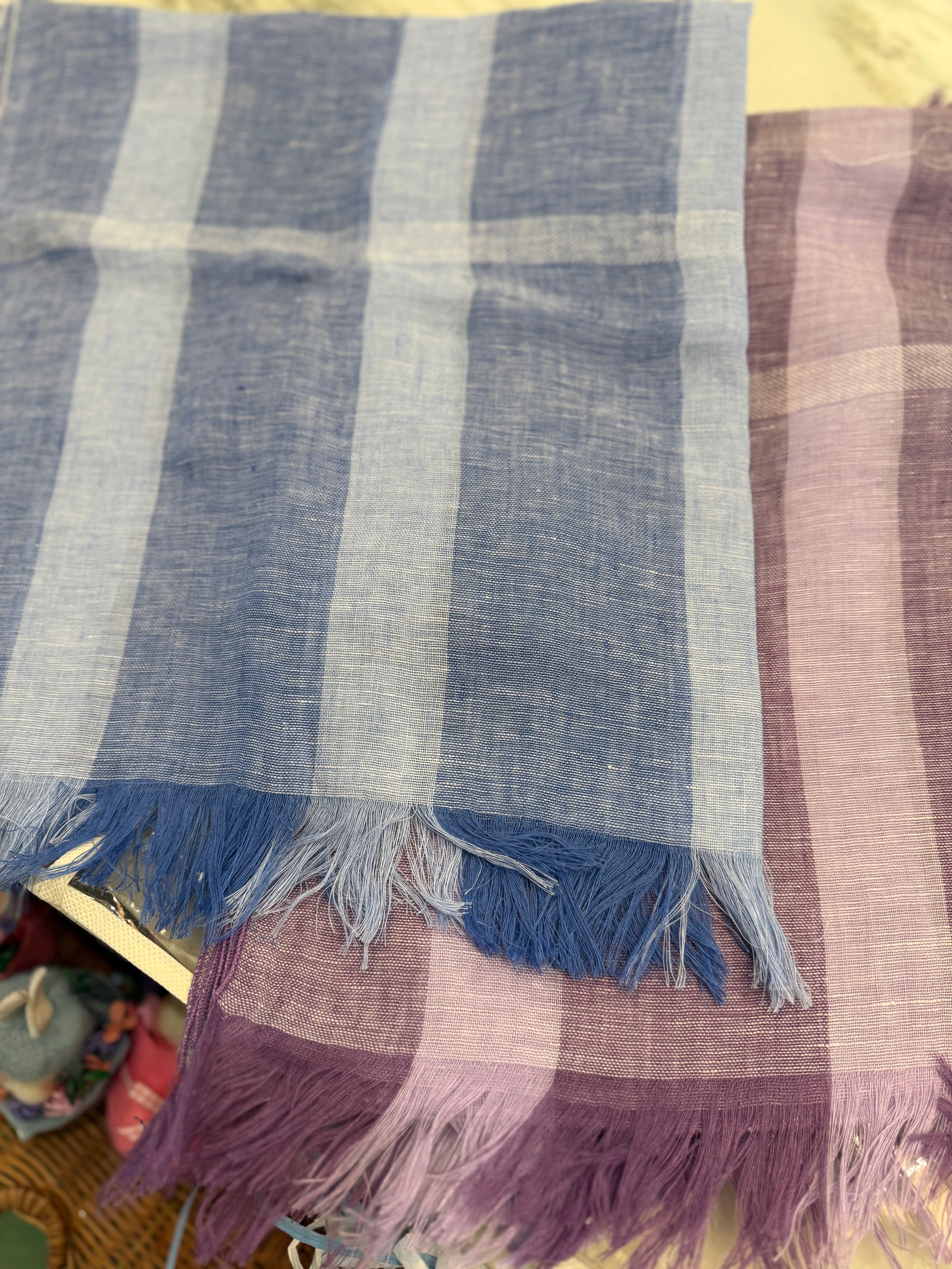 Italian Artisan Gauze Linen Ambra Scarf