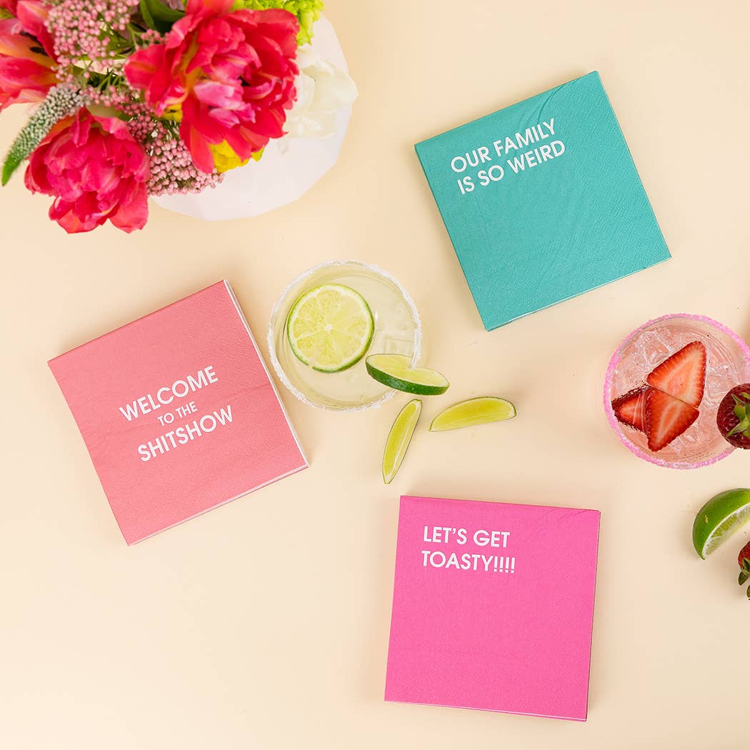 Our Family Is So Weird - Colorful Cocktail Napkins