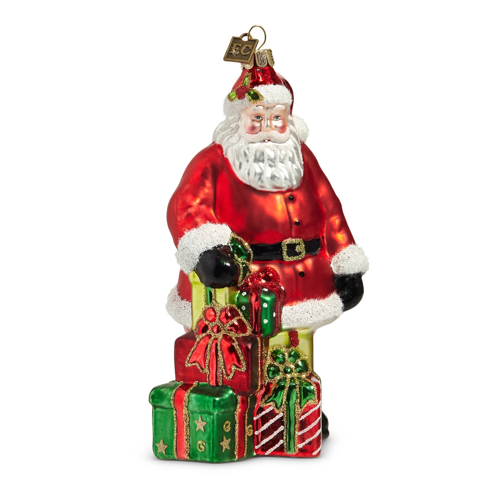 6.5" Special Delivery Santa Ornament
