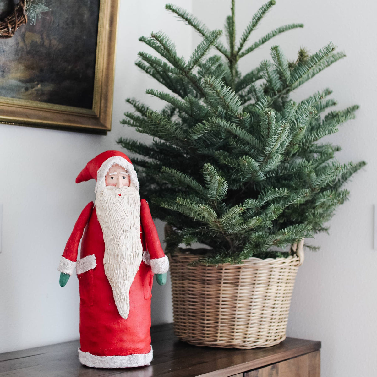 17.5" Canvas Father Santa (Red)
