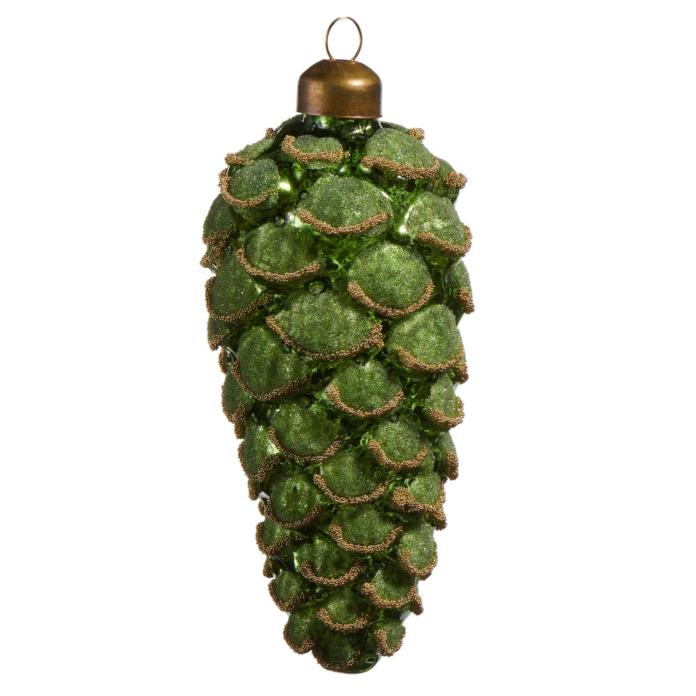5" Green Pinecone Ornament