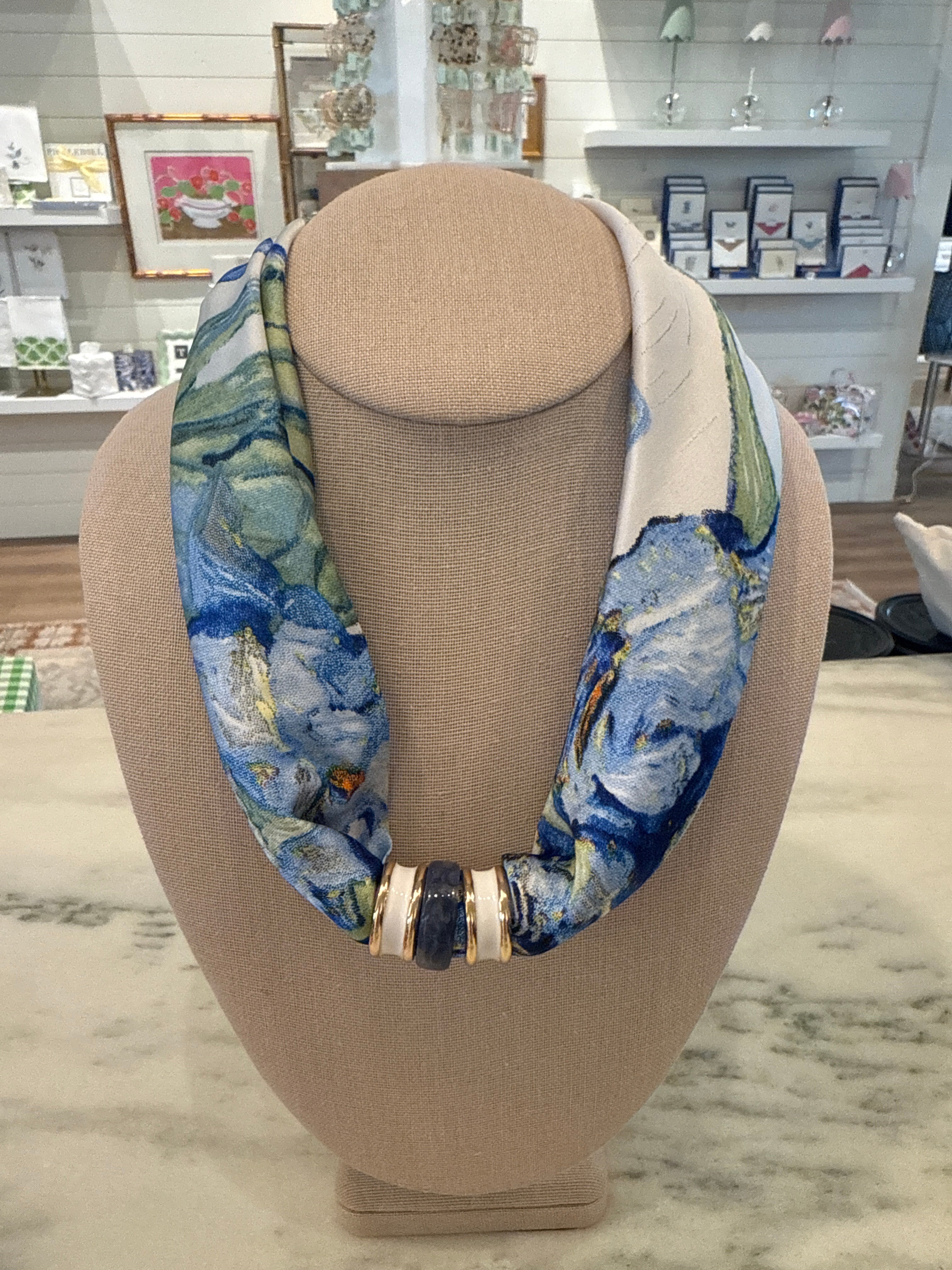 Charm Scarf Necklace