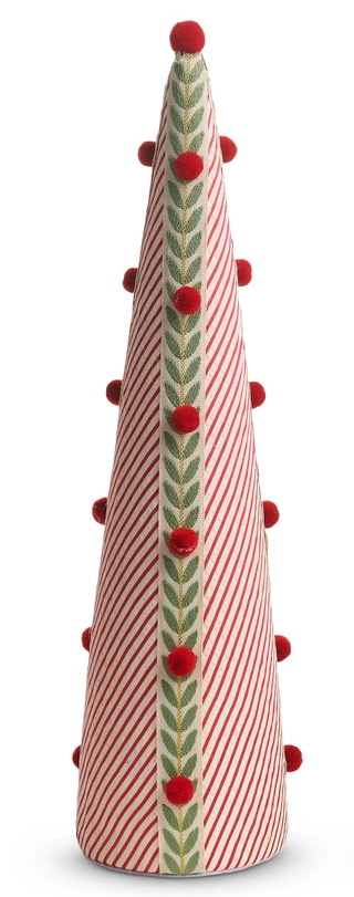 Candy Cane Stripe Seersucker Cone Trees