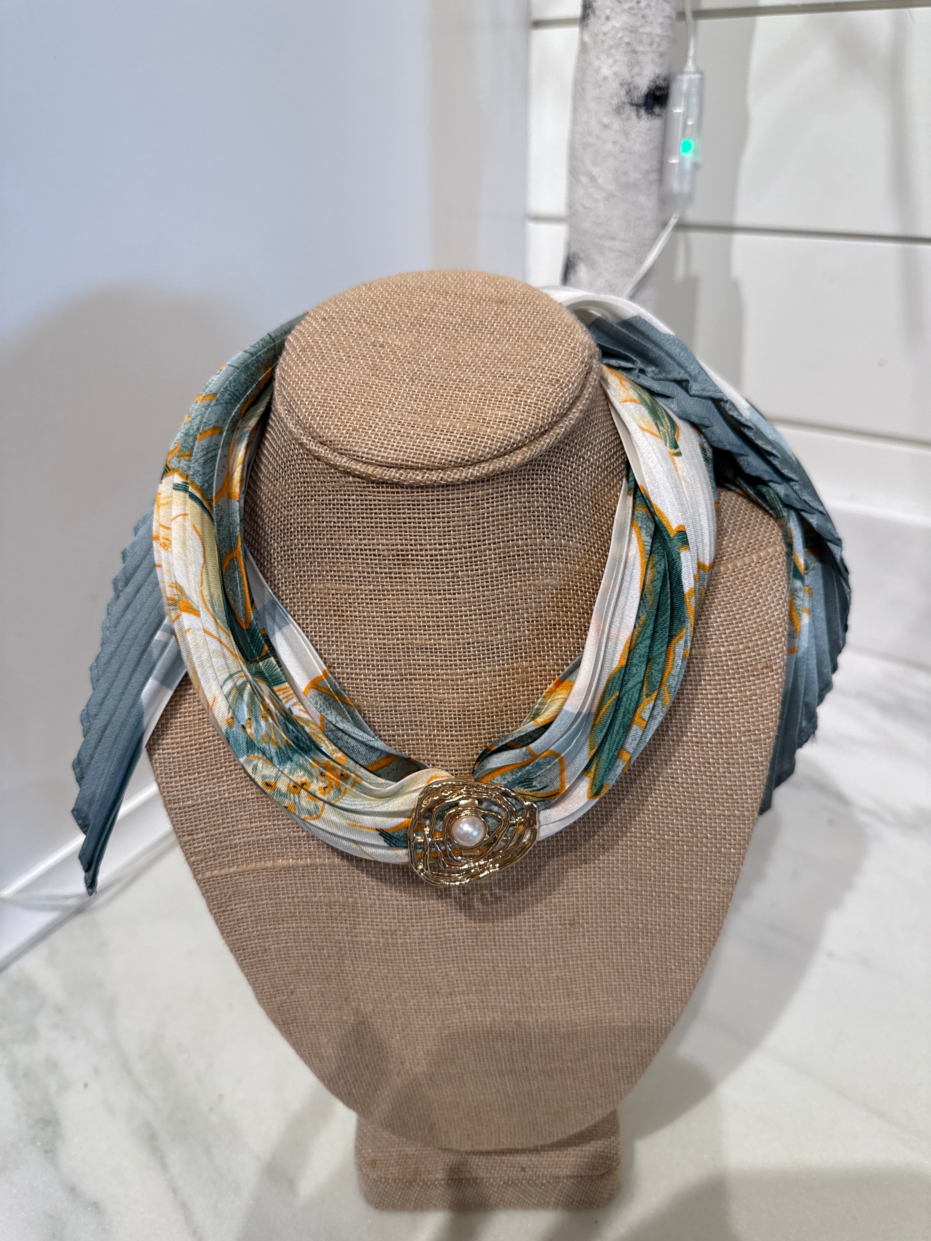 Charm Scarf Necklace