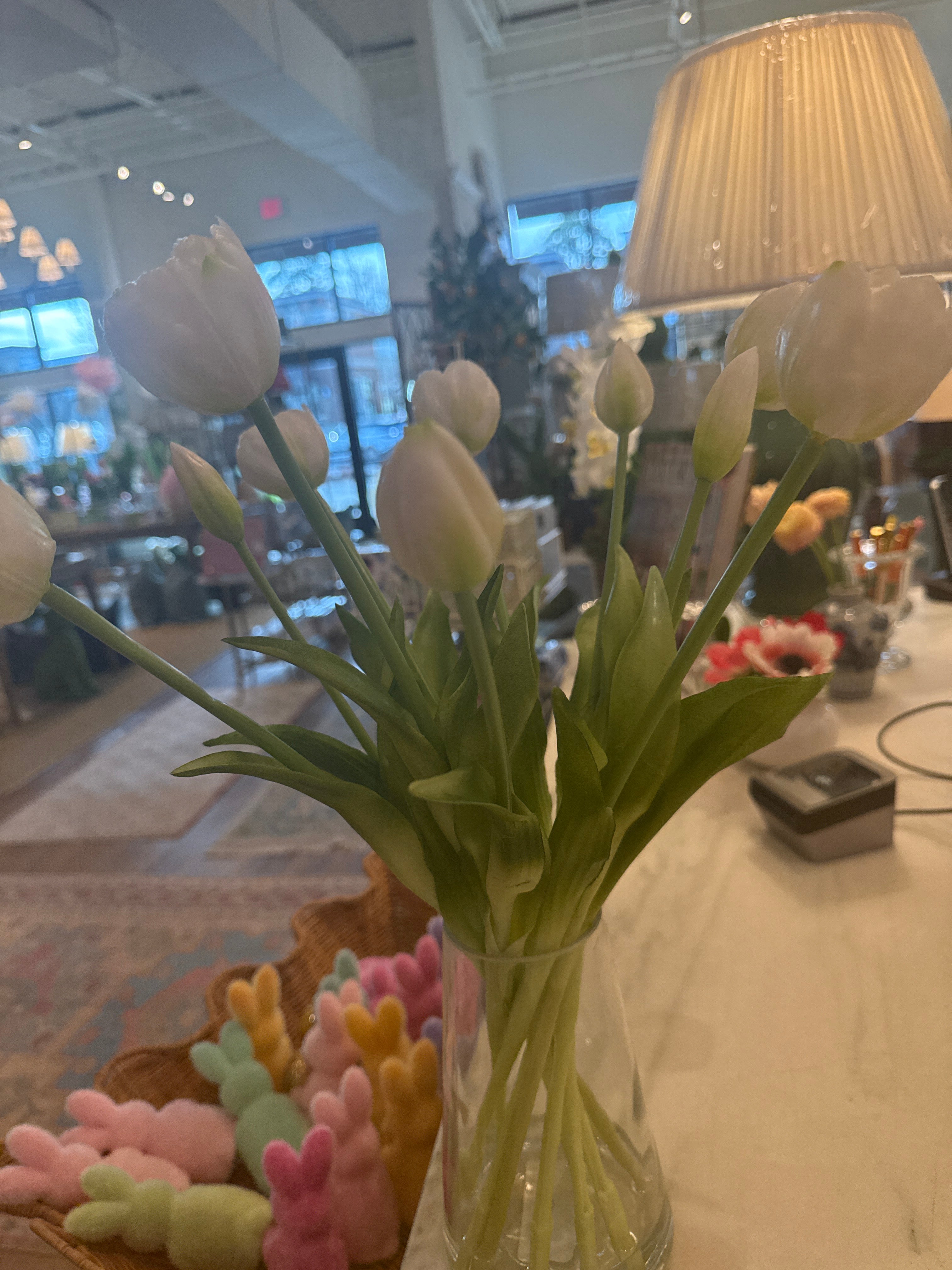 Faux Tulips in Vase