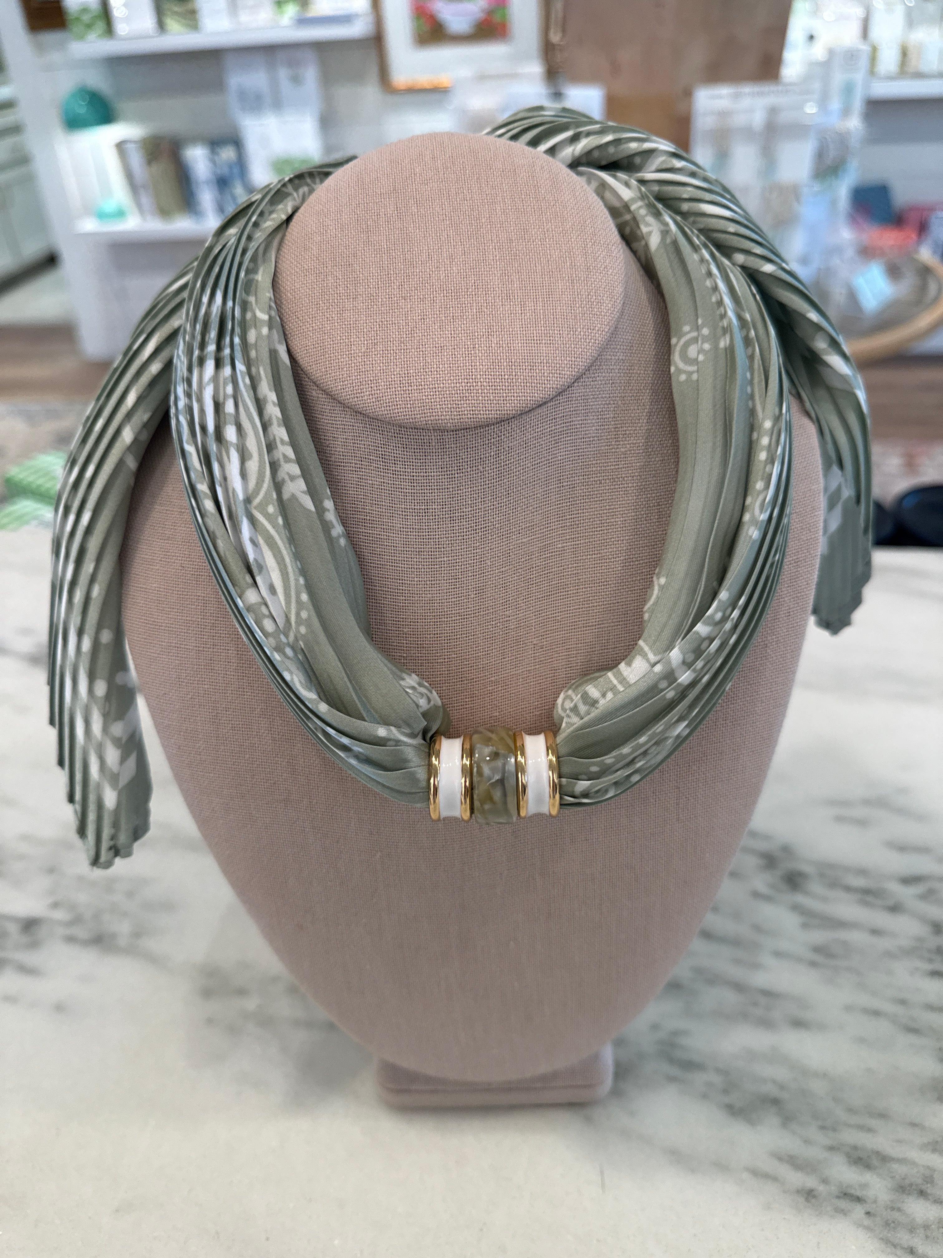 Charm Scarf Necklace