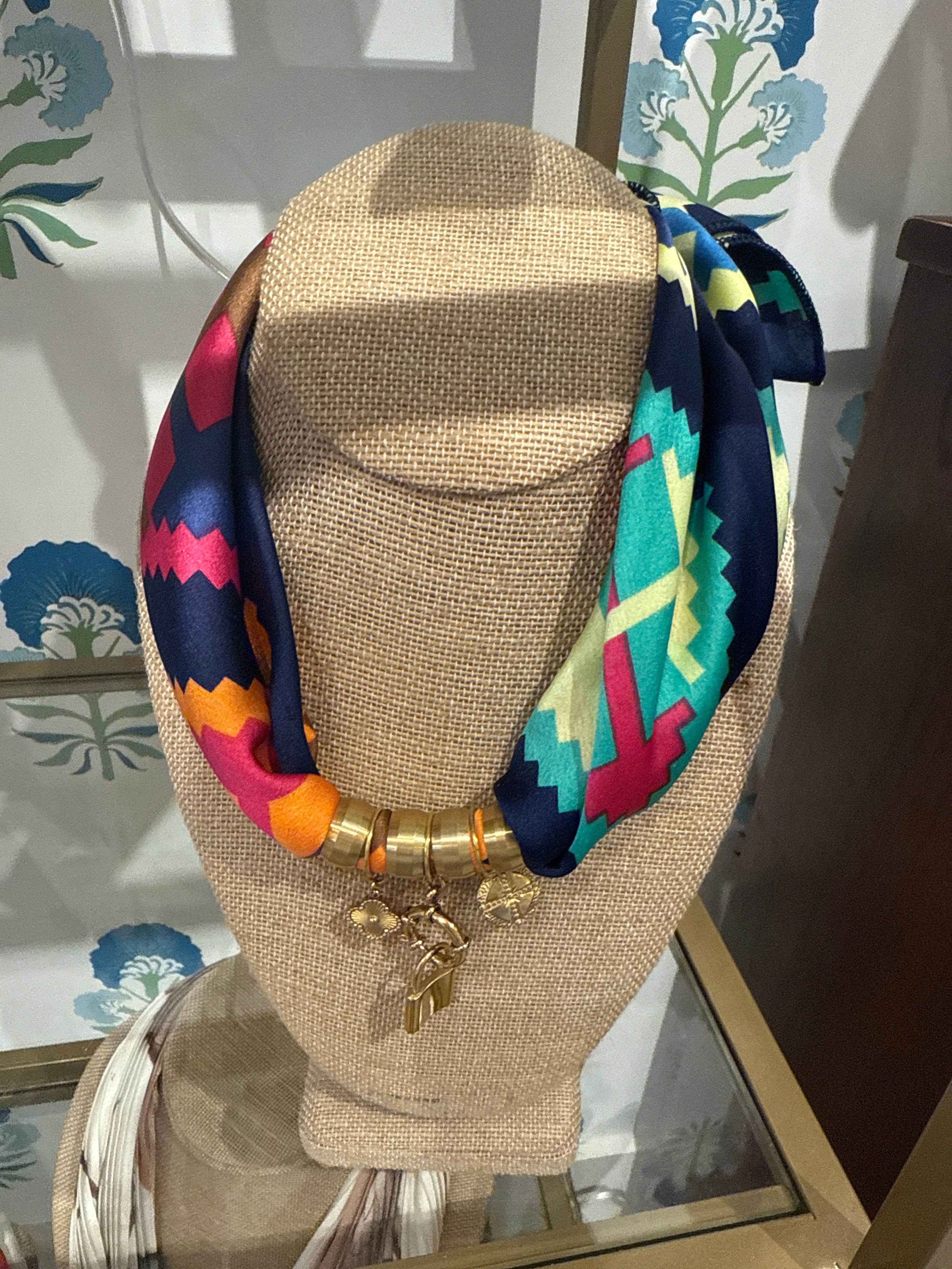 Charm Scarf Necklace