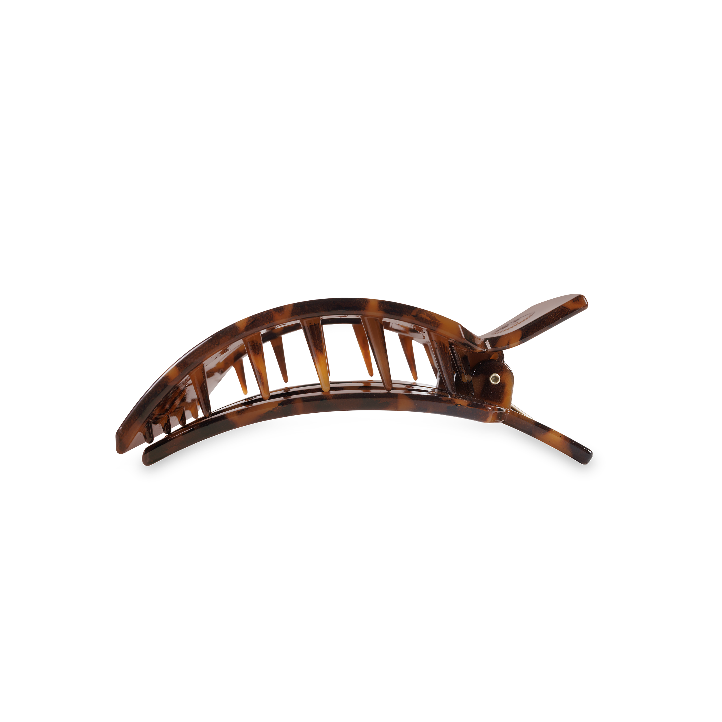 Tortoise Medium Flat Square Hair Clip