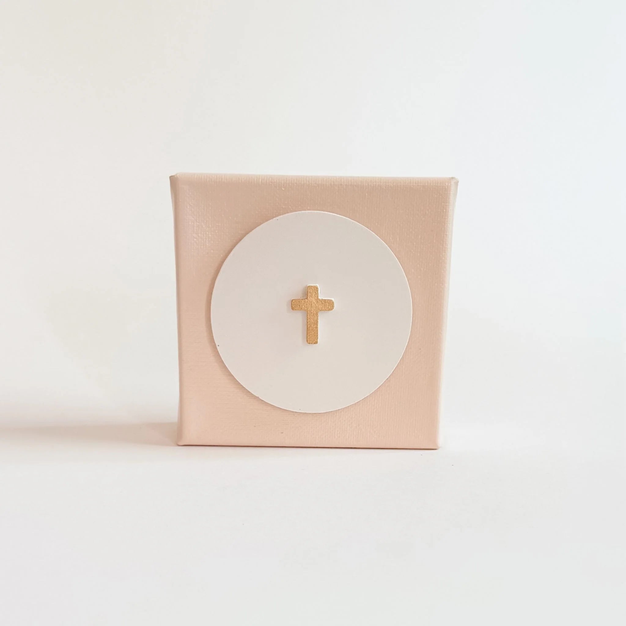 4x4 Tiny Cross Intaglio Canvas