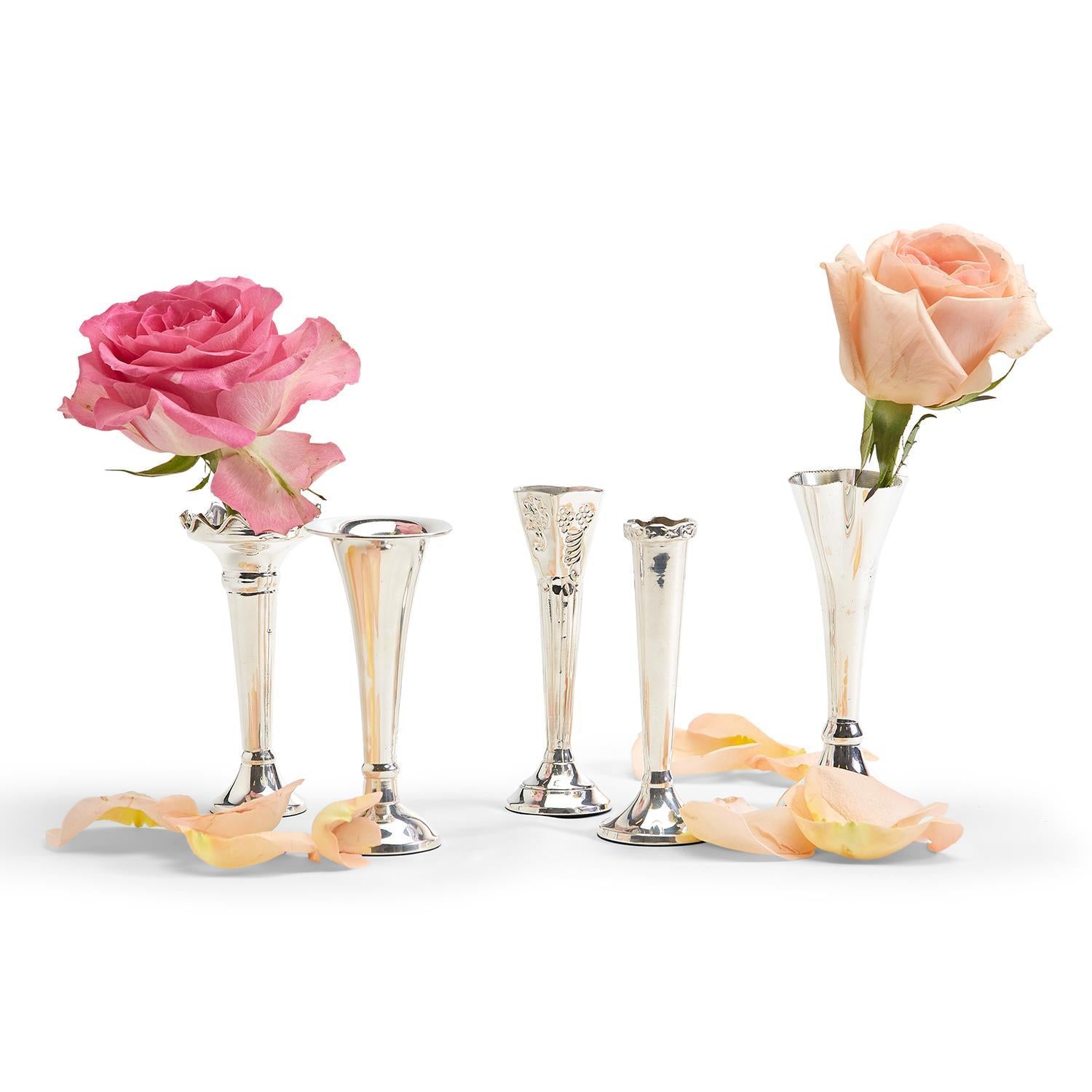 Bagatelles Single Stem Vase - Silver-Plated Brass