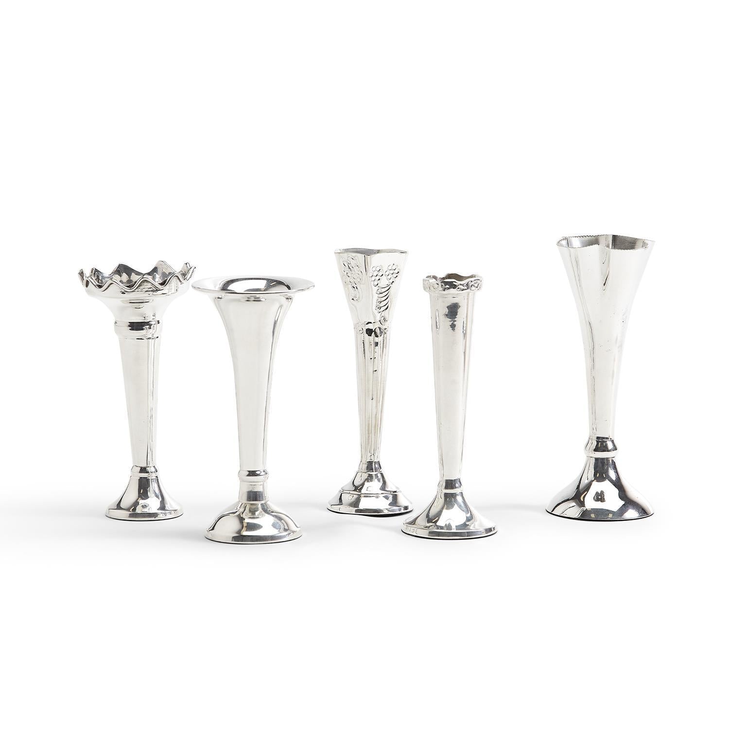 Bagatelles Single Stem Vase - Silver-Plated Brass