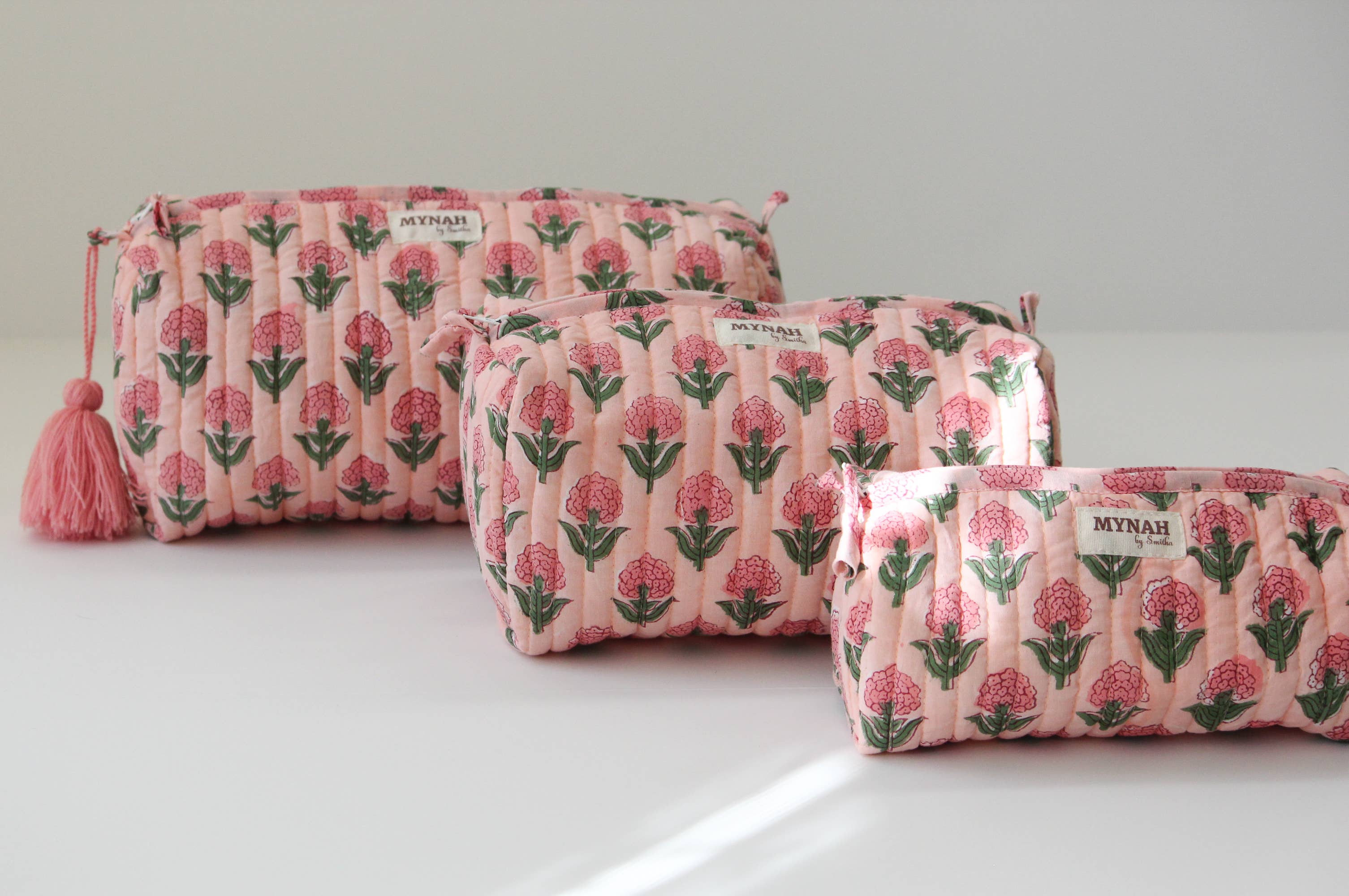 Blush marigold print travel/makeup/organizer/bag