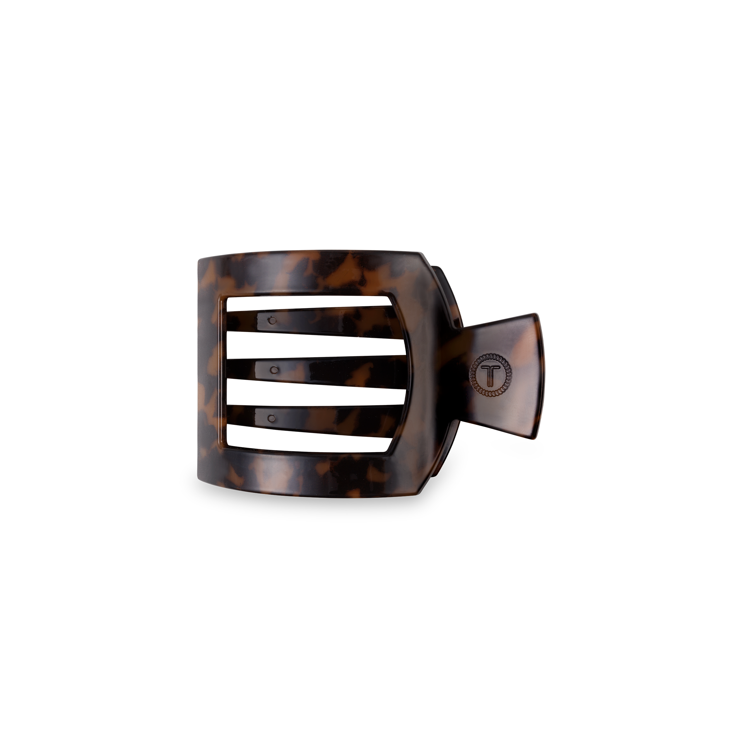 Square Flat Hair Clip | Small | Tortoise