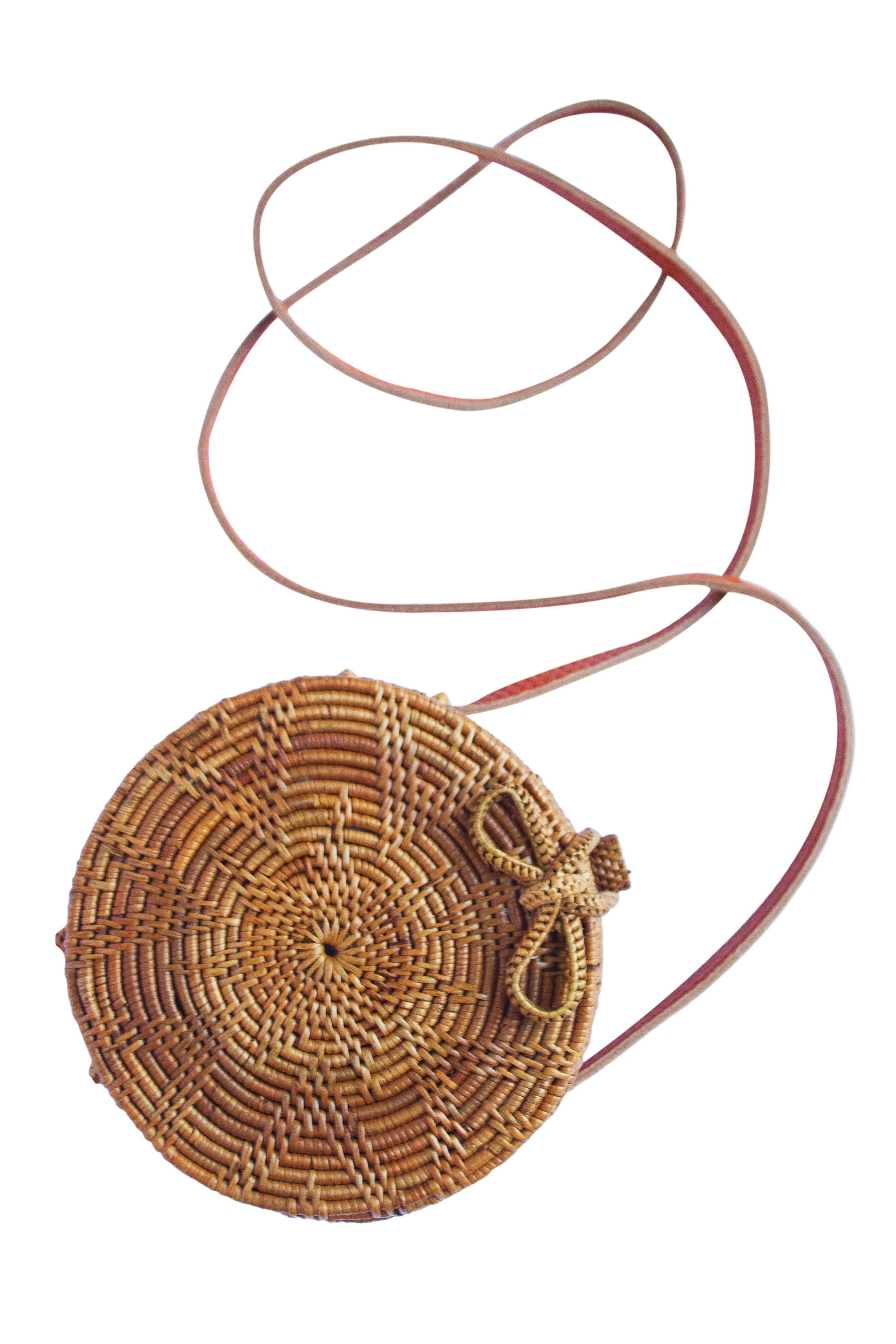 Rattan Bag- Crossbody Round Shoulder Bag