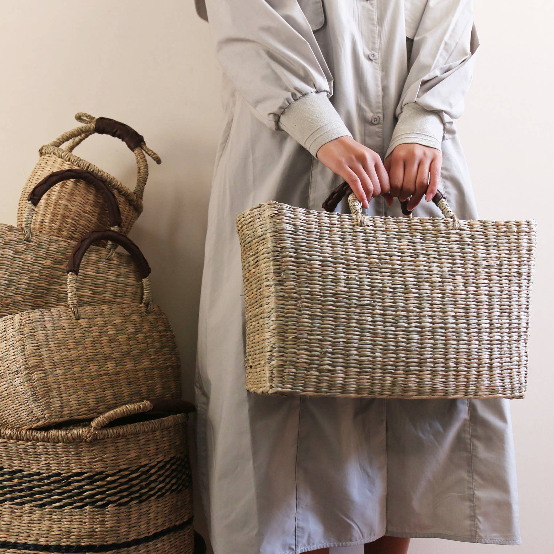 Go to Kago Seagrass Basket Bag