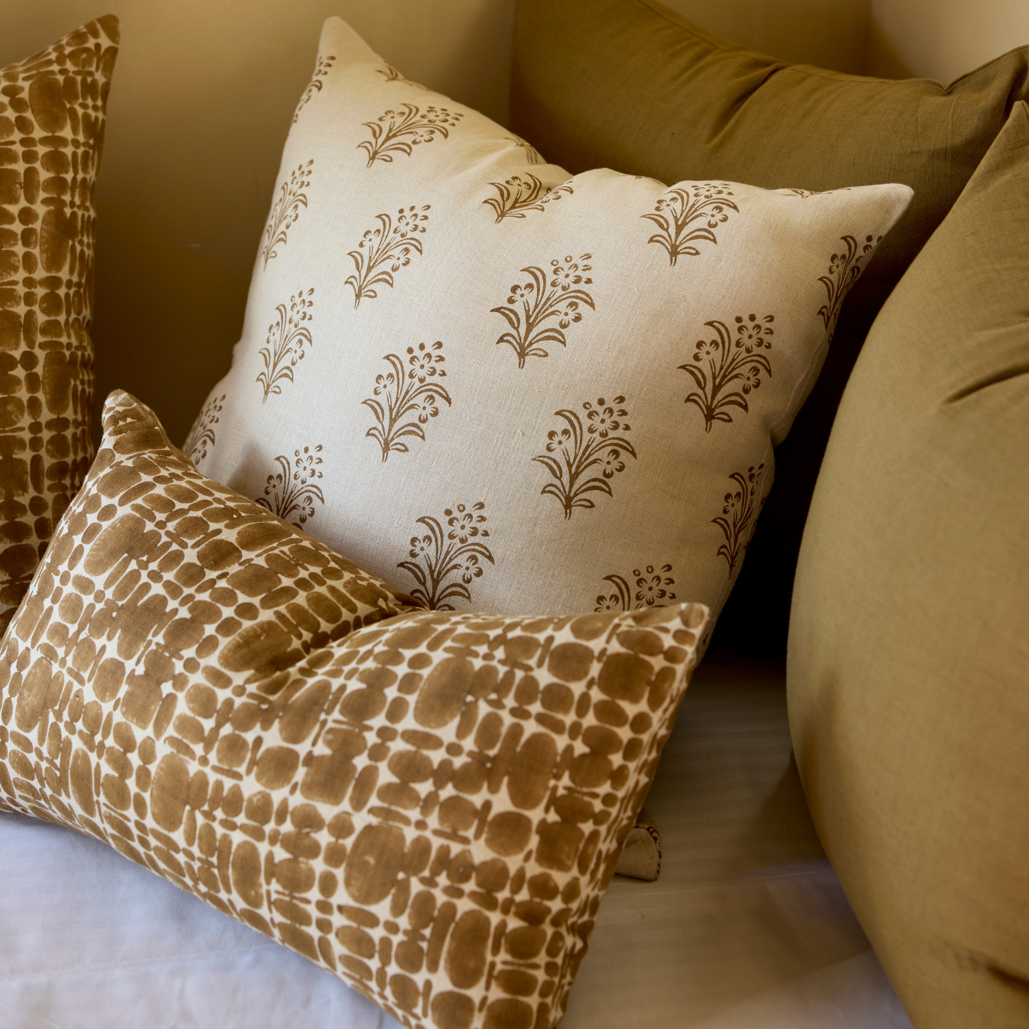 Pierre Lumbar Pillow Cover, Tobacco