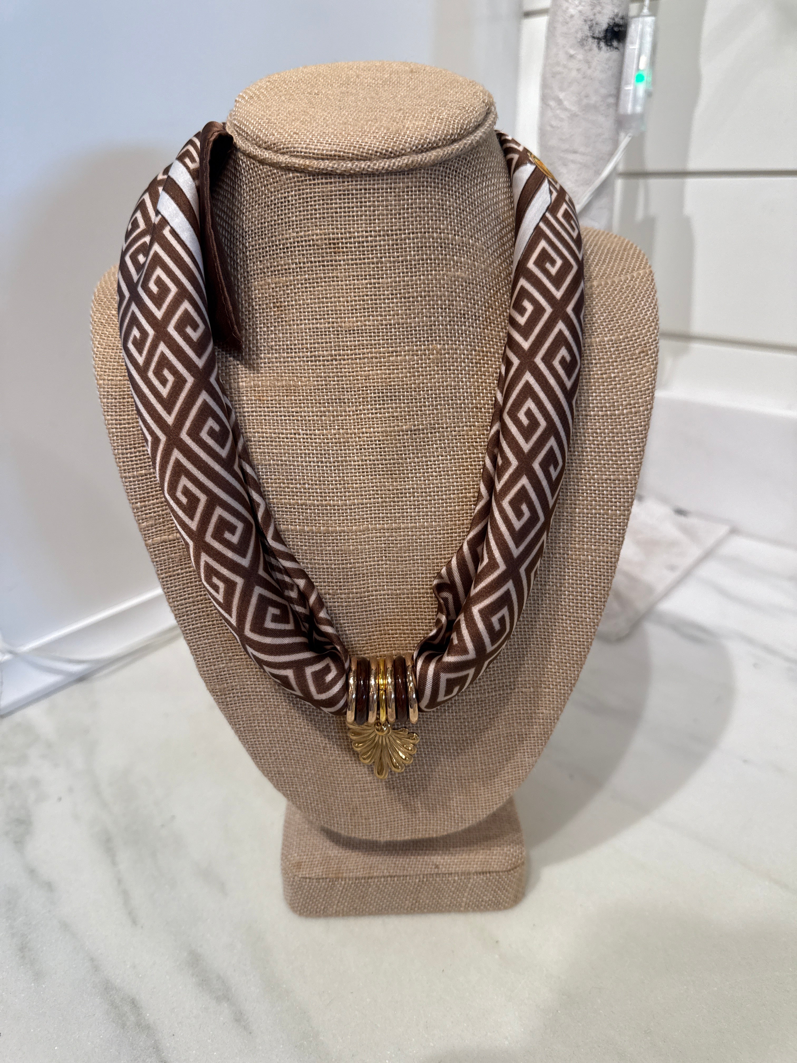 Charm Scarf Necklace