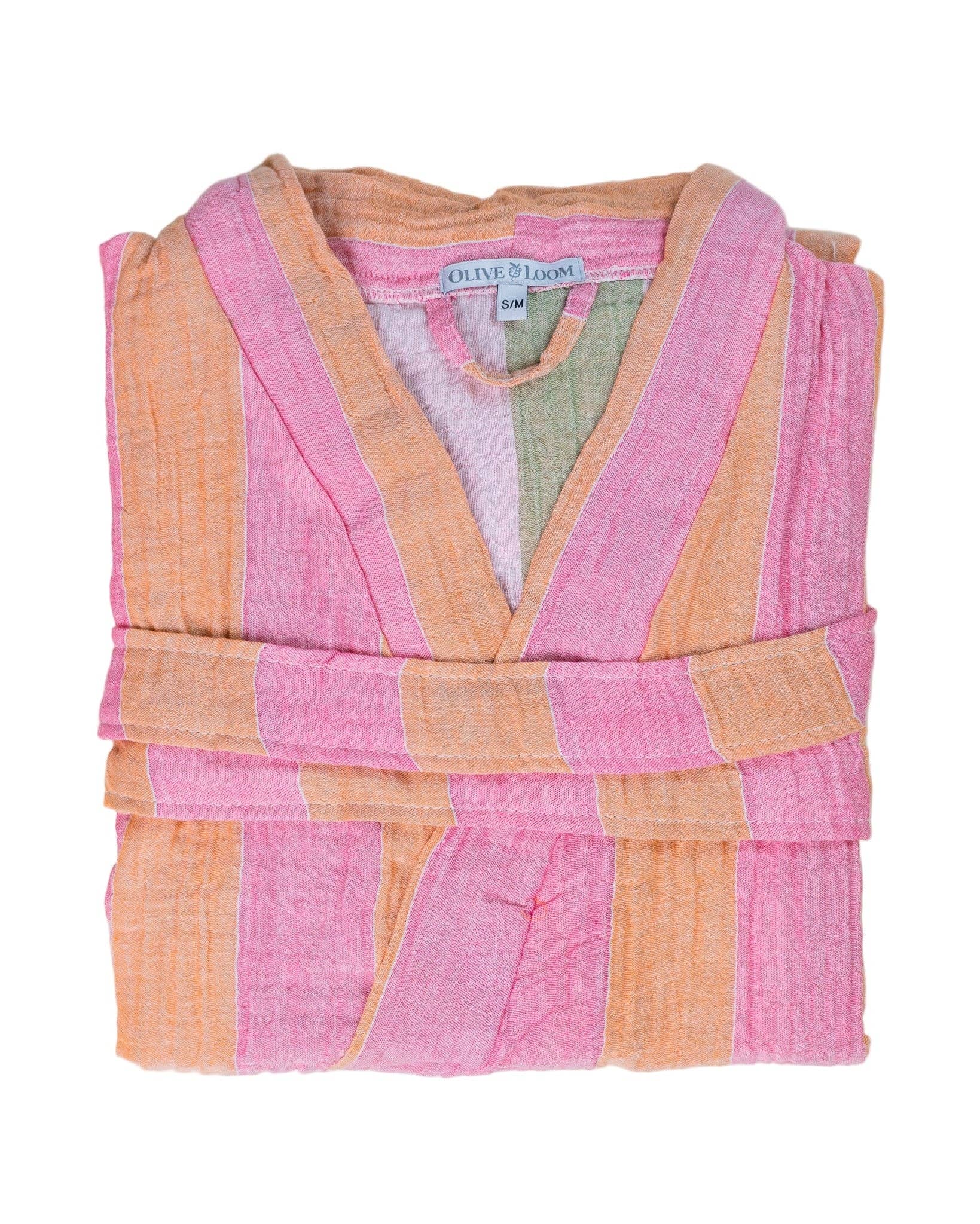 Muslin Striped Robe