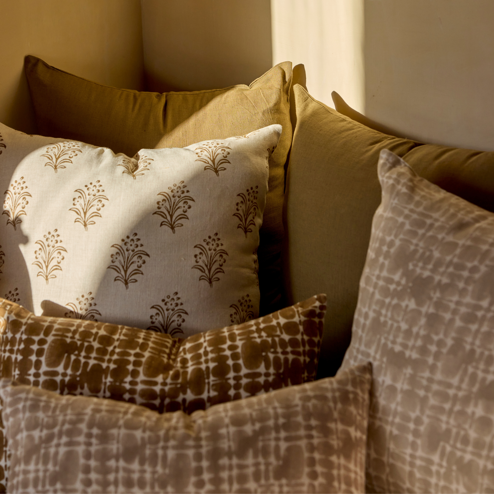 Pierre Lumbar Pillow Cover, Tobacco
