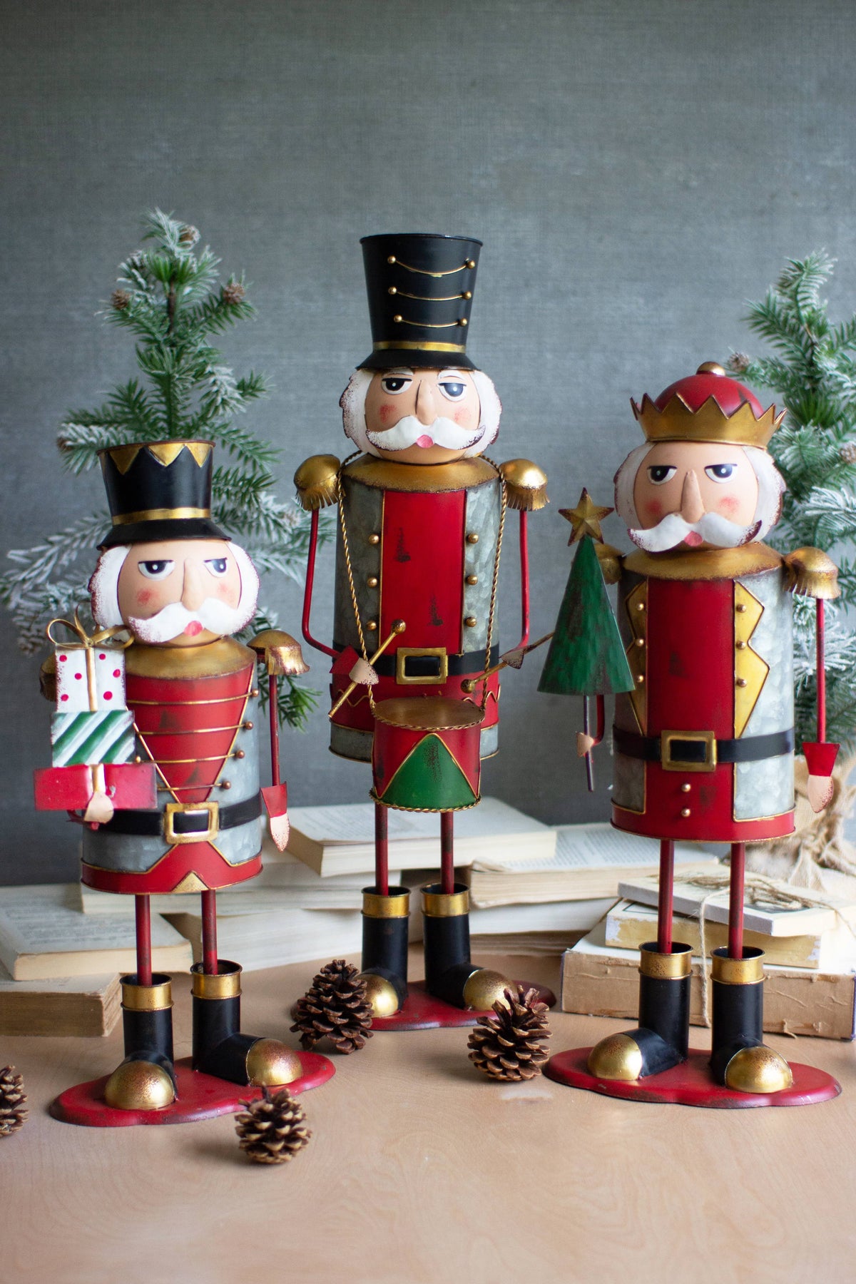 Painted Metal Nutcrackers