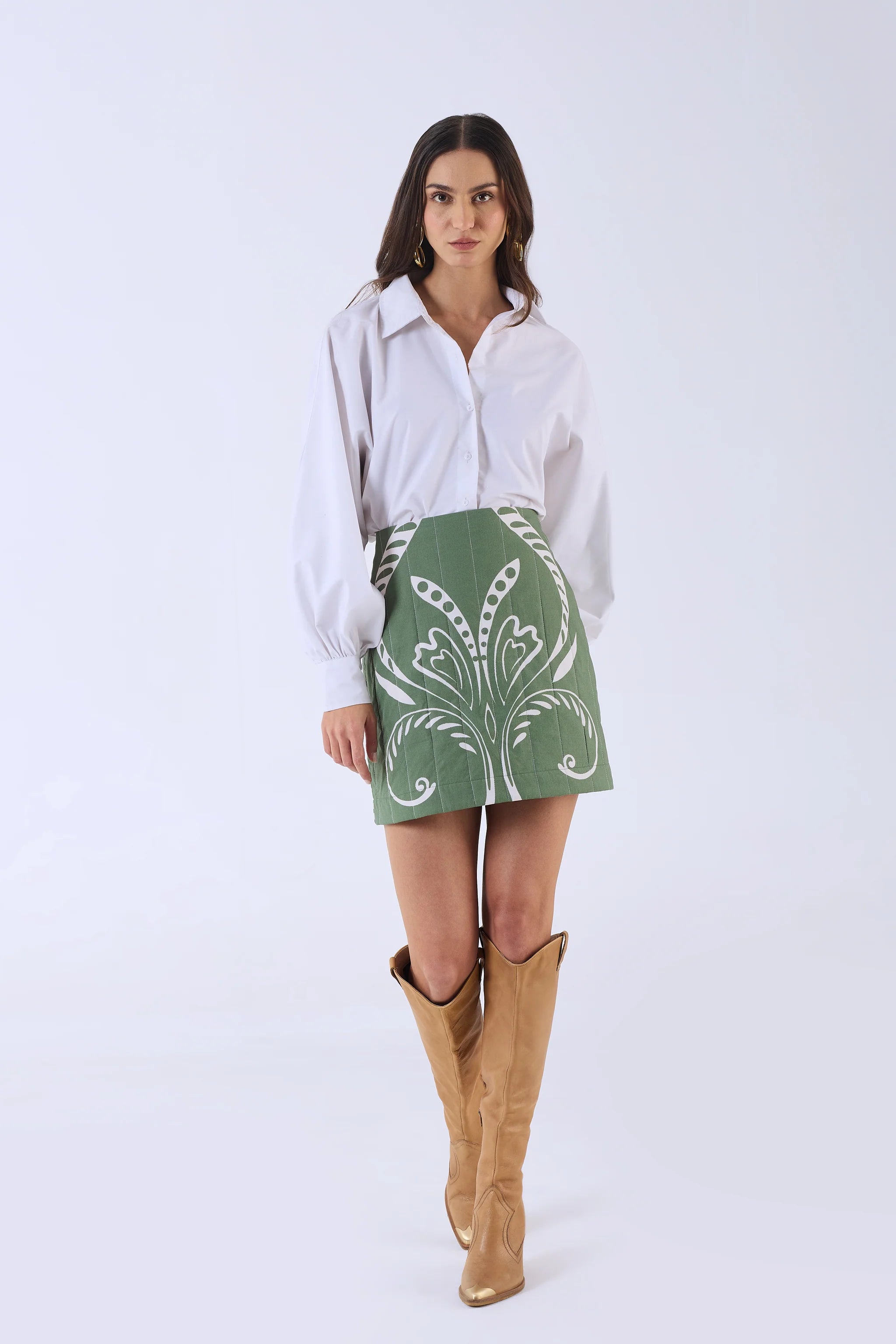 Lennon Skirt Fountain Green