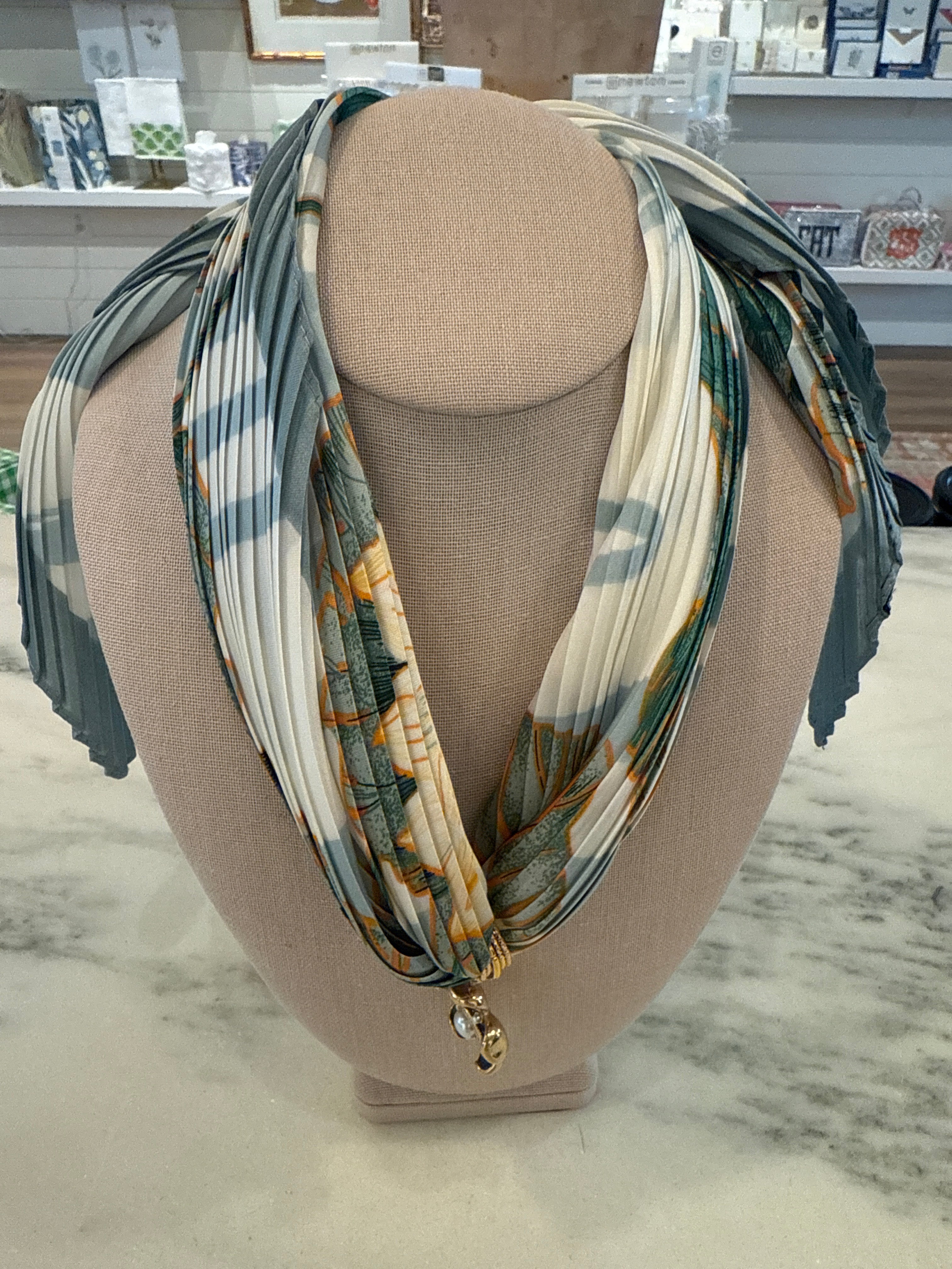 Charm Scarf Necklace