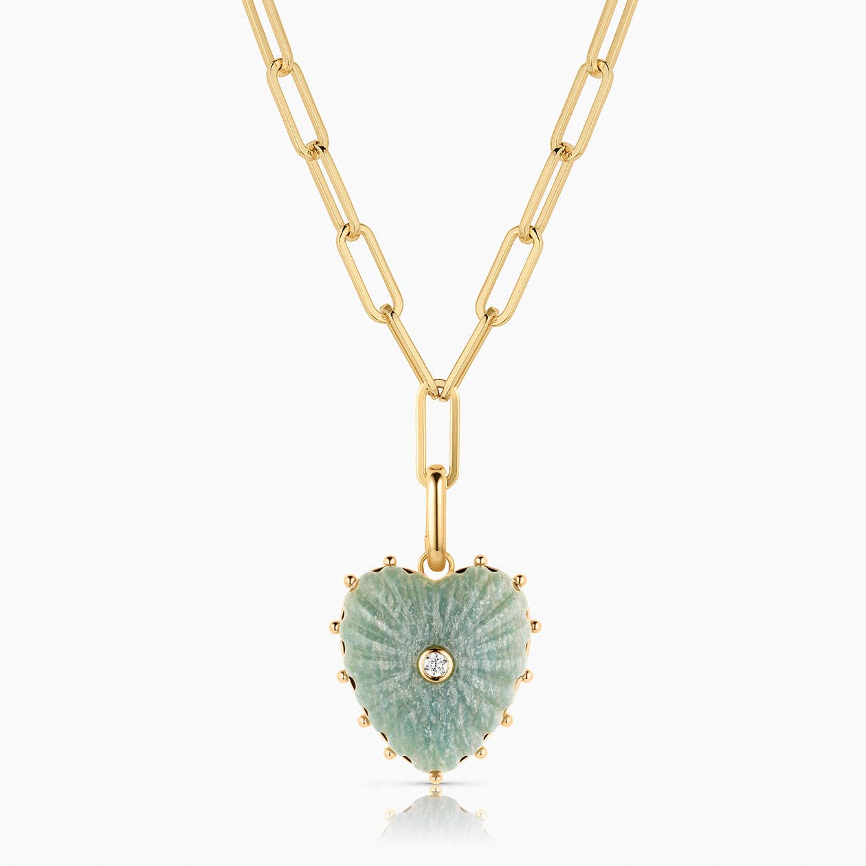 Malene Amazonite Clip Necklace