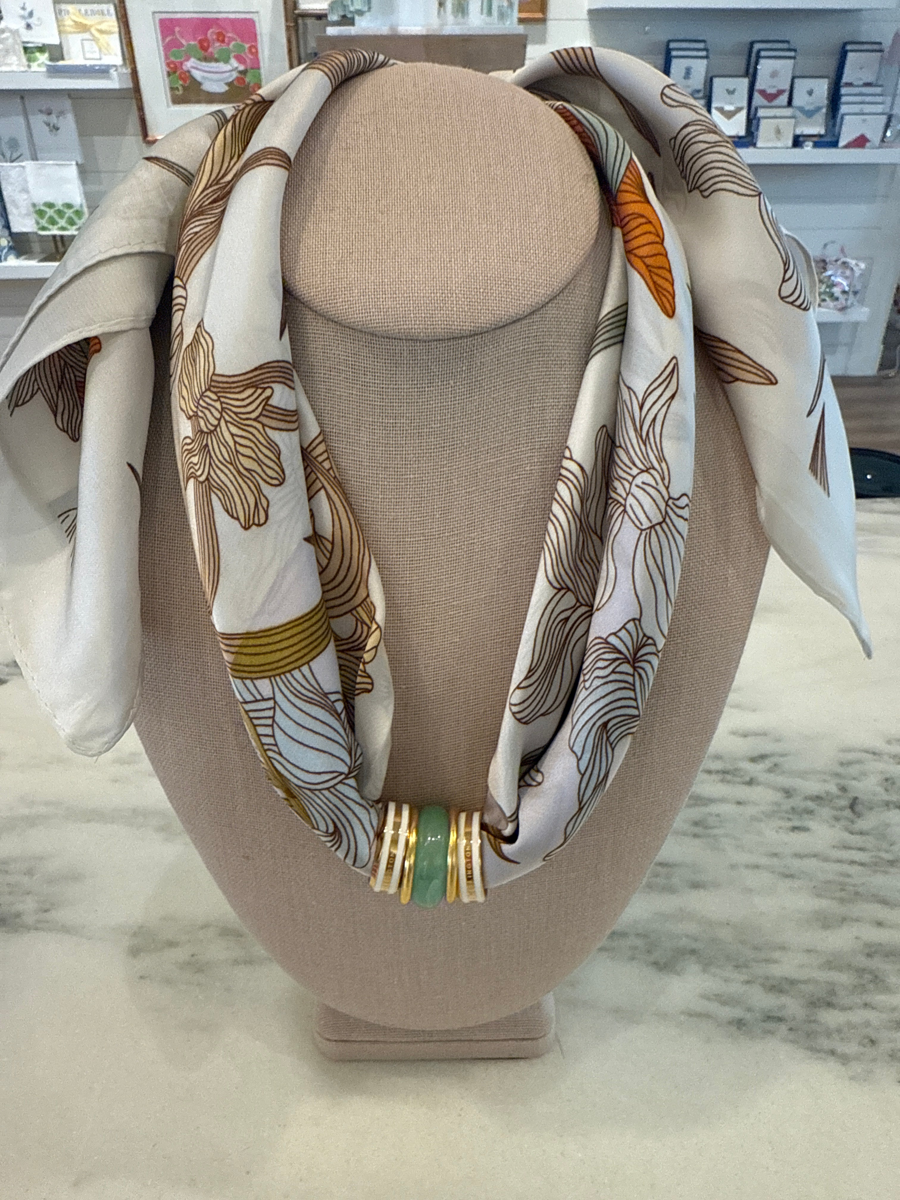 Charm Scarf Necklace