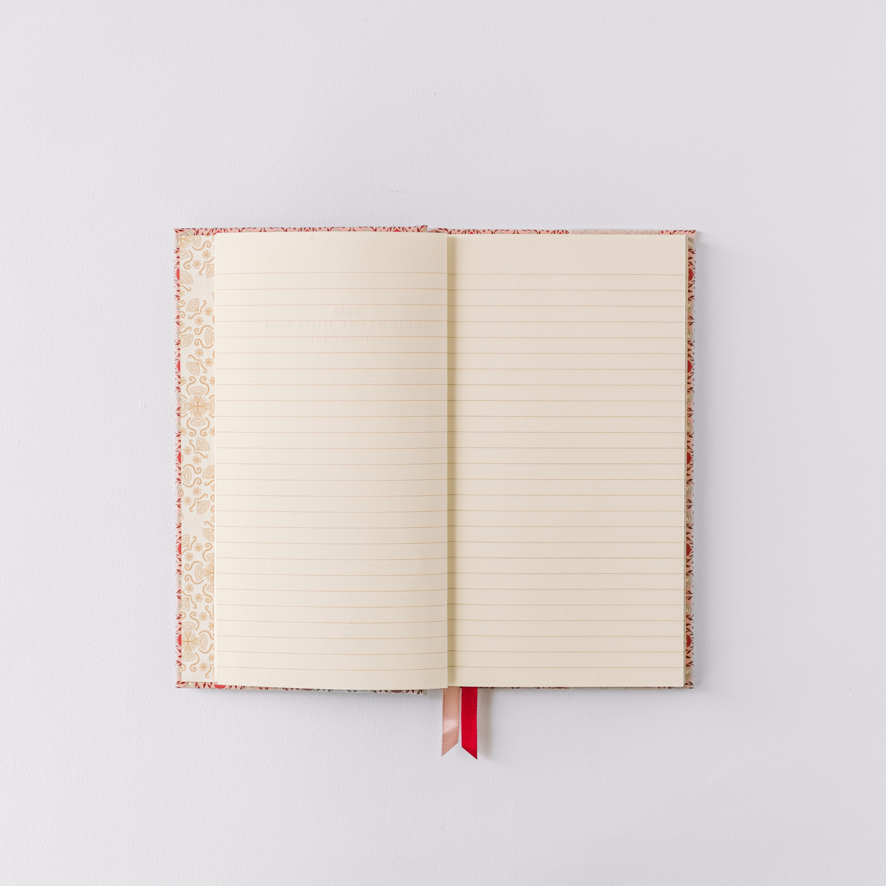 Pink Folk Pattern Pocket Journal