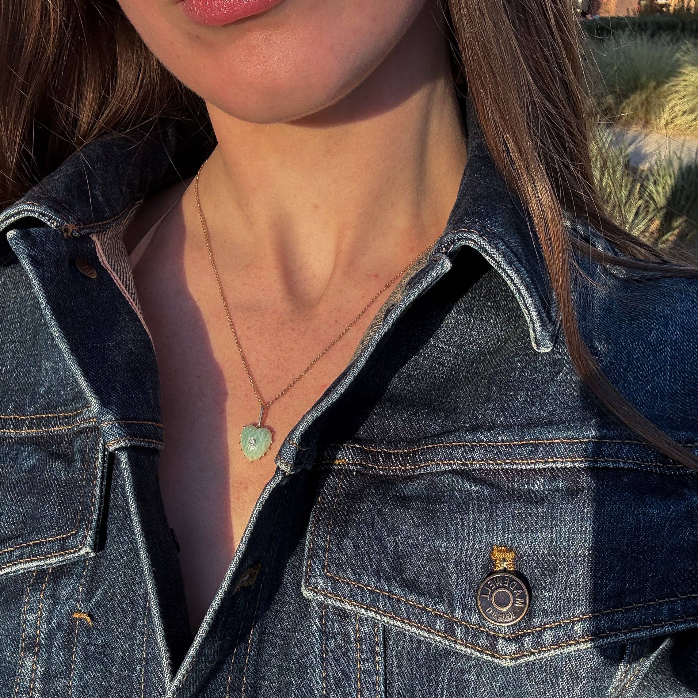 Isabel Amazonite Charm