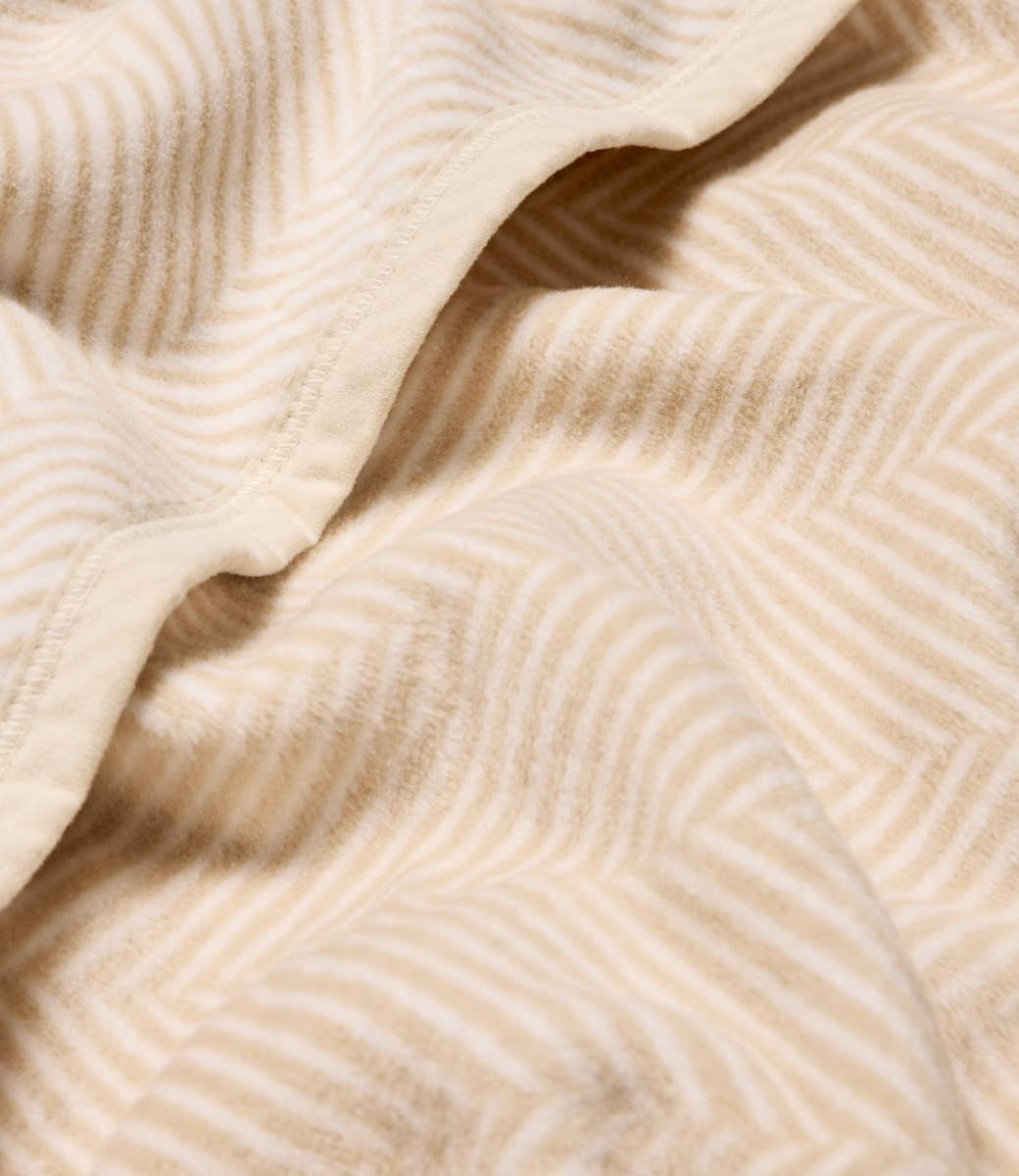 Harborview Herringbone Cream Blanket