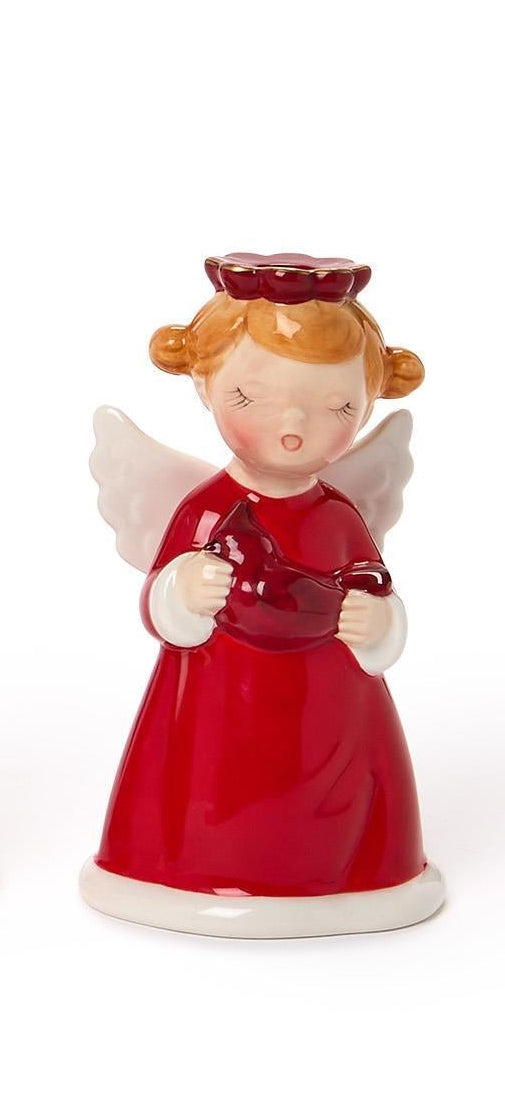 Hand-Painted Christmas Angel Candleholder (Assorted)