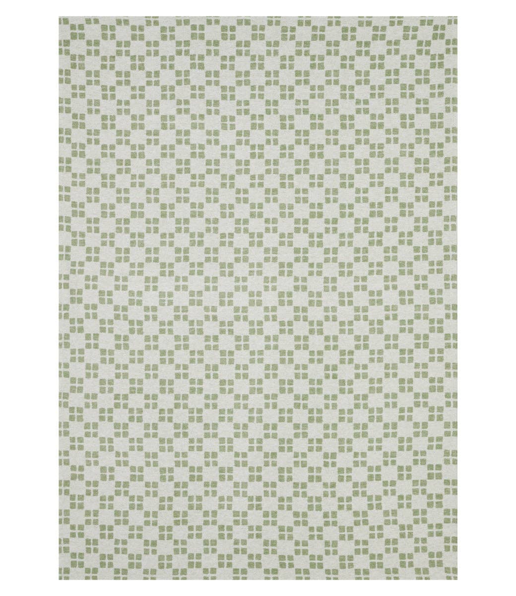 The Lightweight Blanket - Sage Checkers