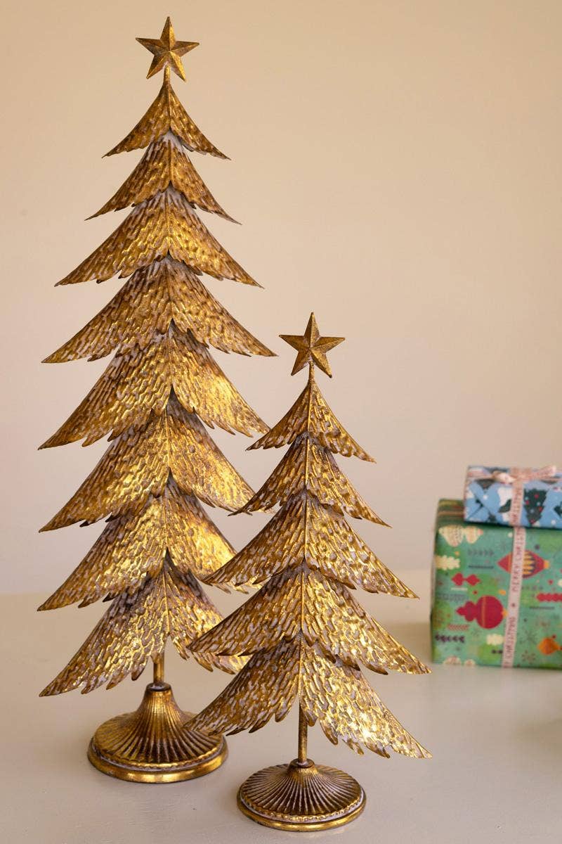 Antique Gold Christmas Tree (Multiple Sizes)