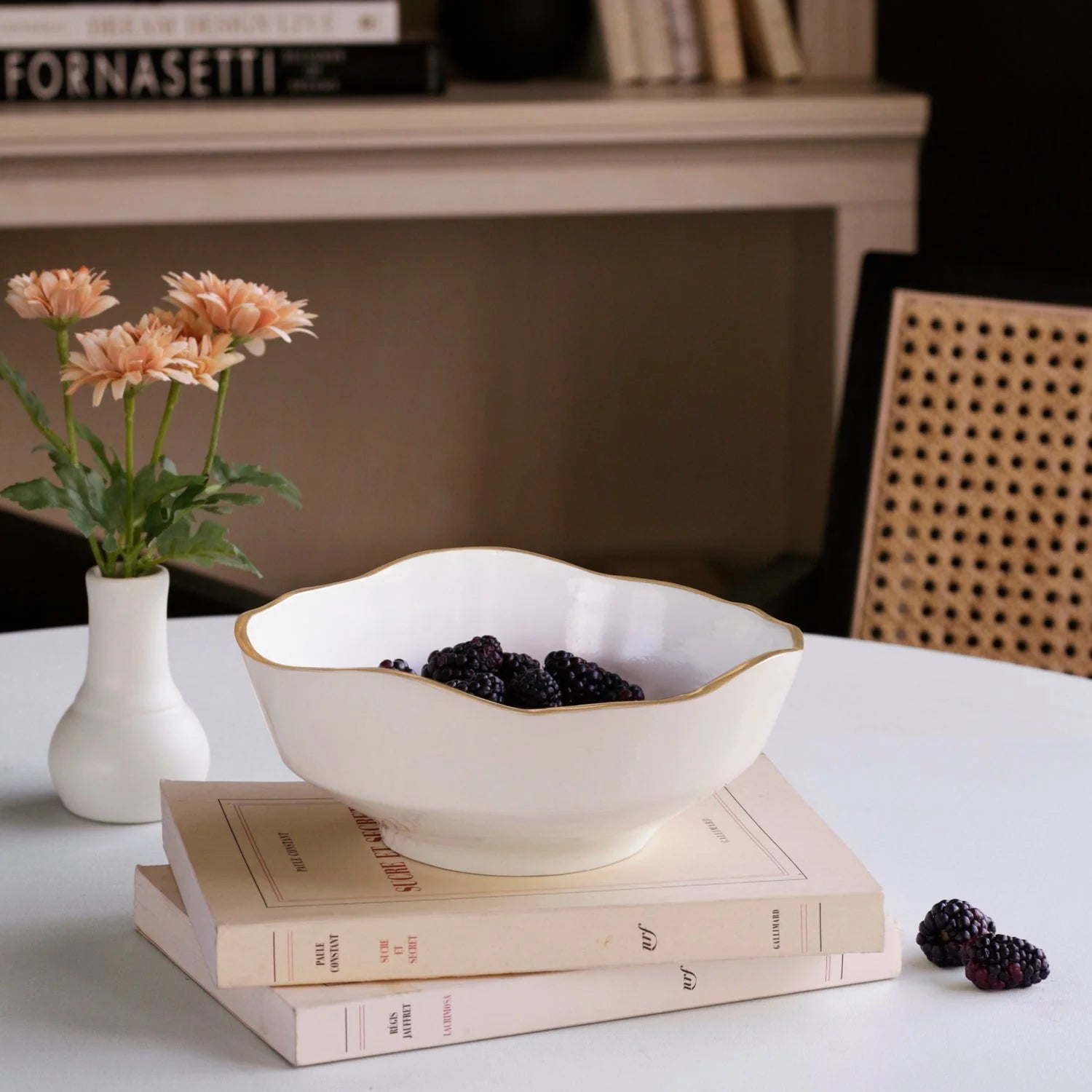 ENCANTO Dakota Small Bowl (Cream and White)